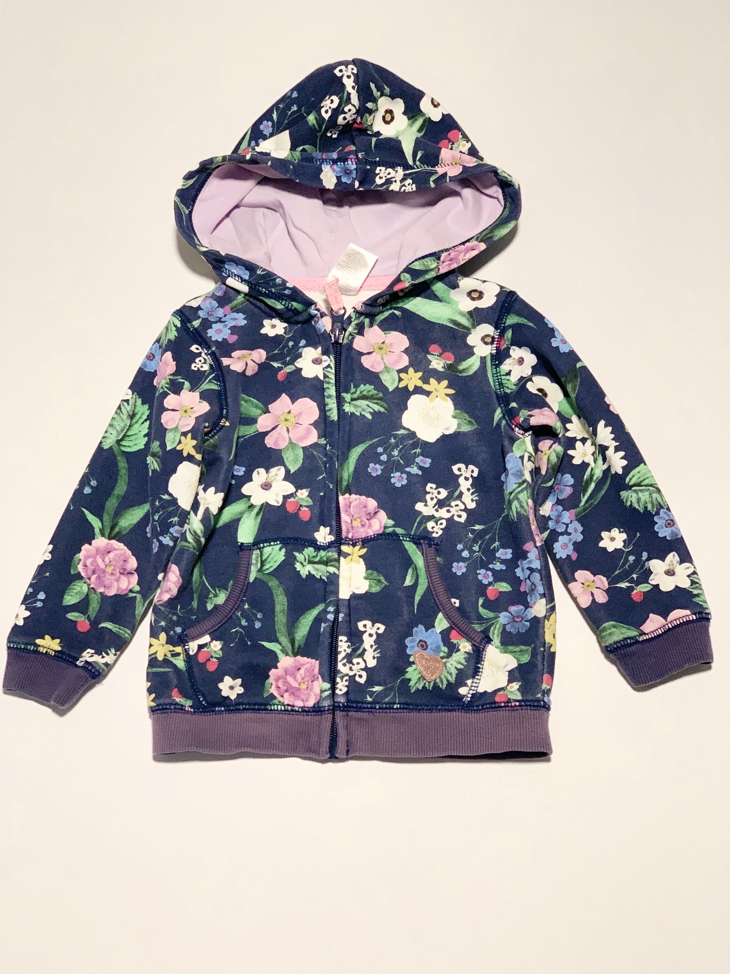 Flower print hoodie - Size 2