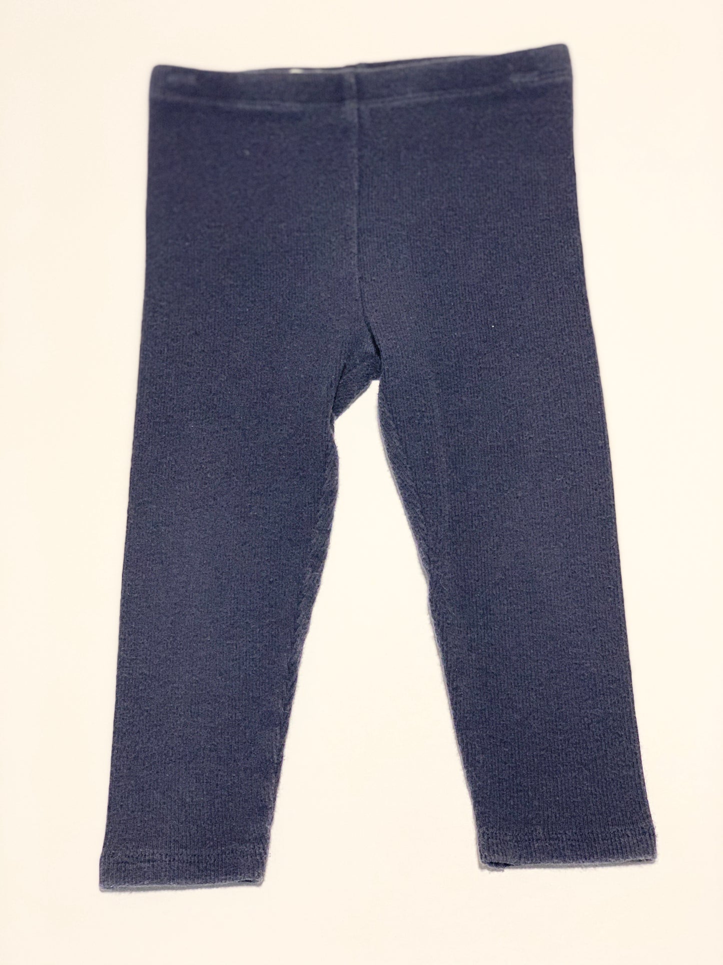 Navy ribbed leggings - Size 2