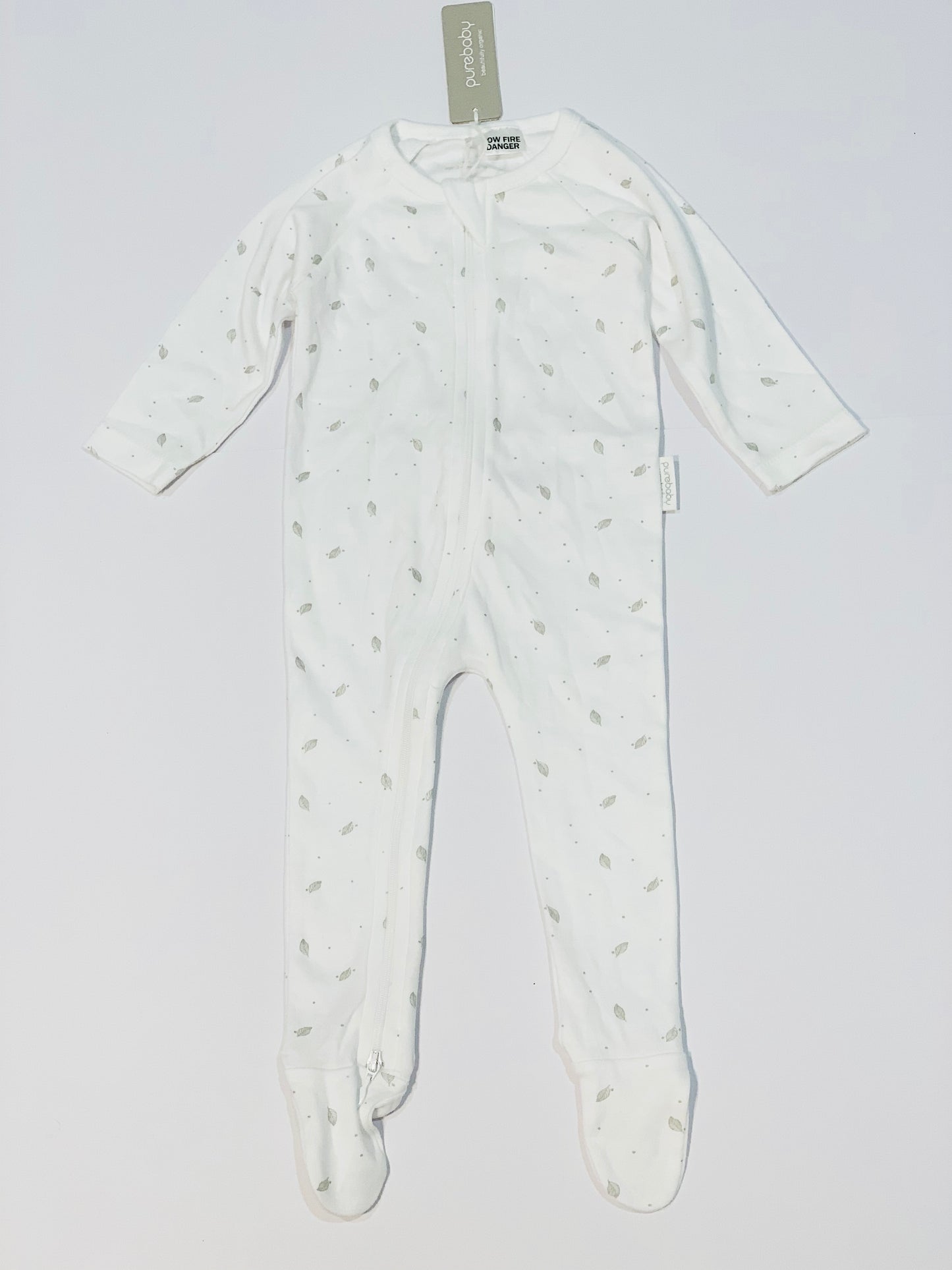 Grey leaf onesie brand new - Size 00