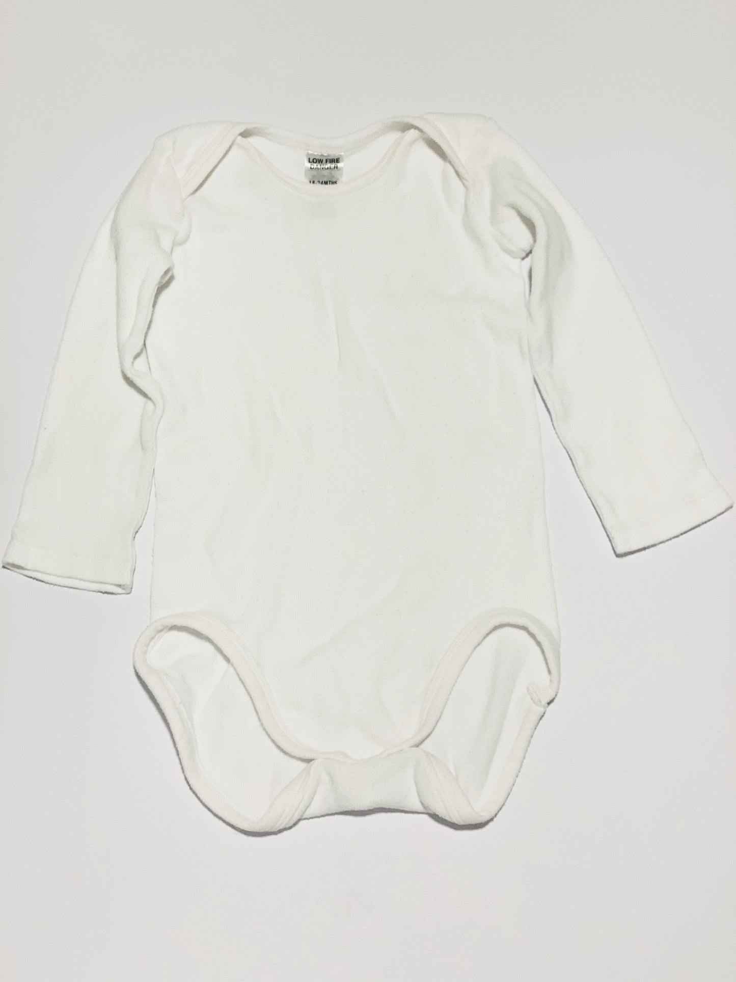 Ribbed white bodysuit - Size 2