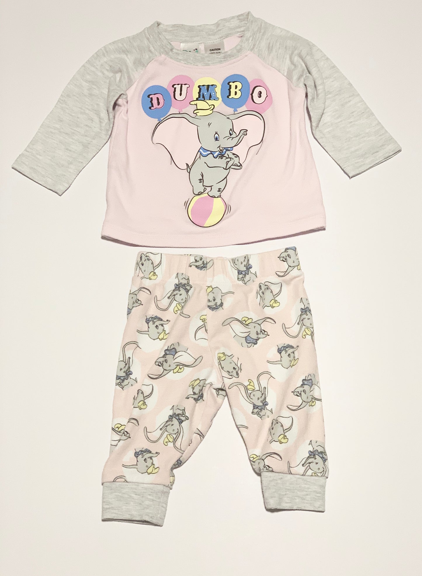 Pink Dumbo pyjamas - Size 00