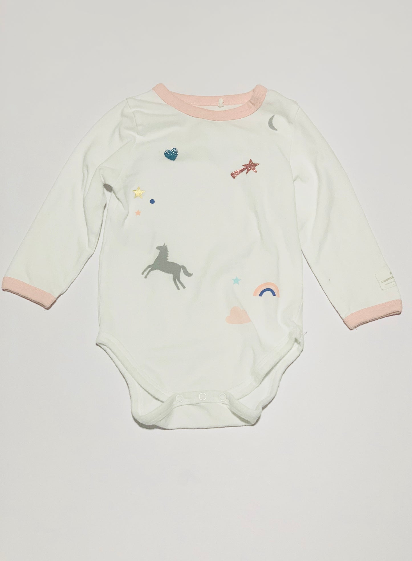 White glitter bodysuit - Size 0