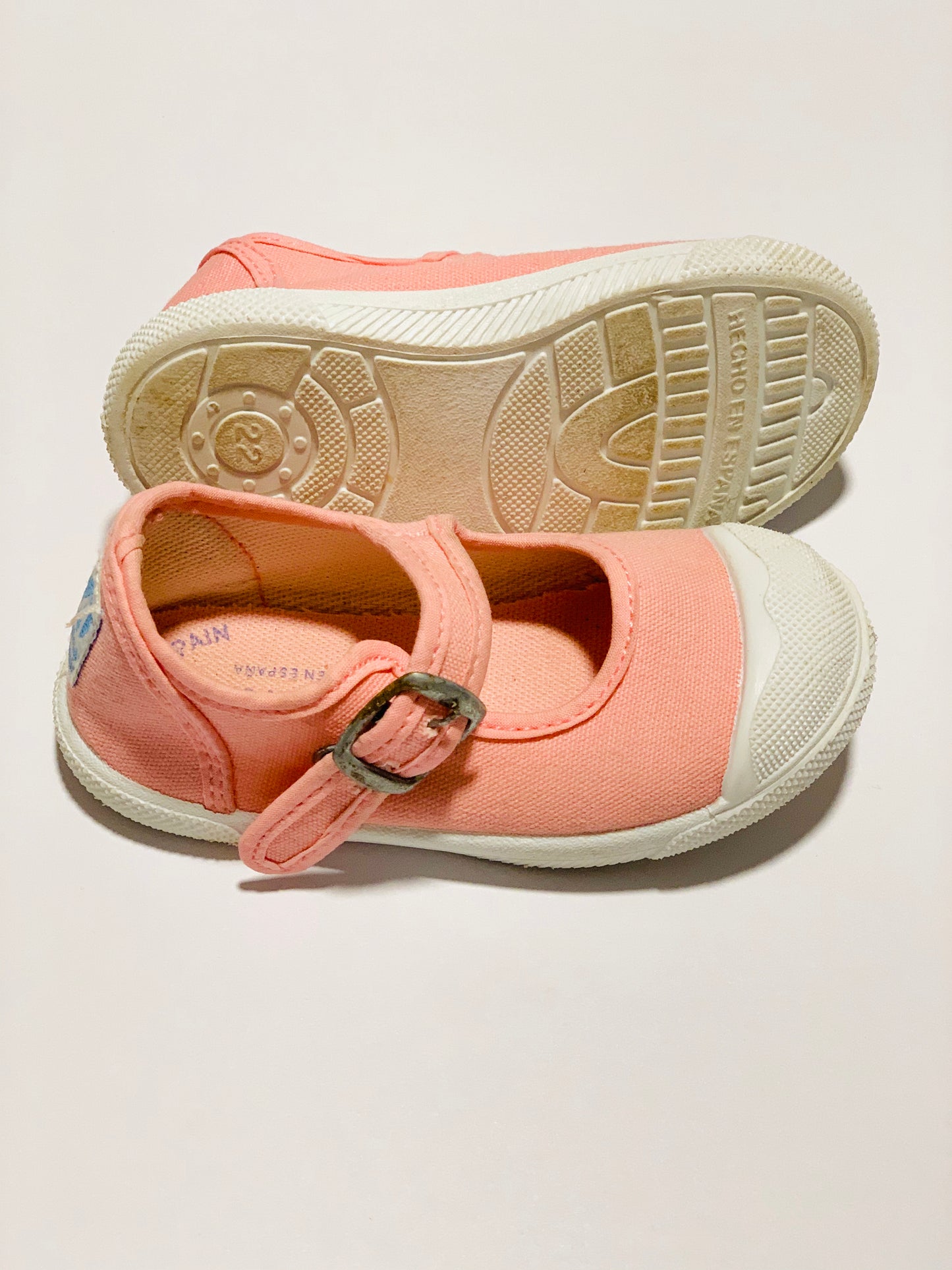 Pink canvas Maryjanes - Size EU 22