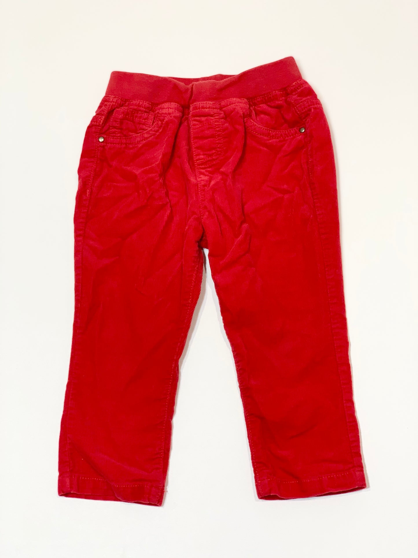 Red corduroy pants - Size 2