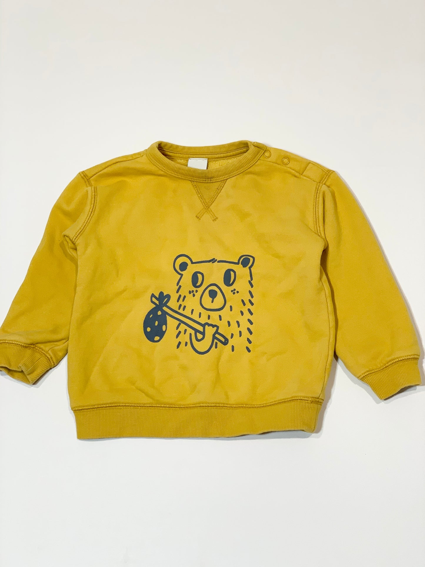 Mustard bear sweater - Size 2