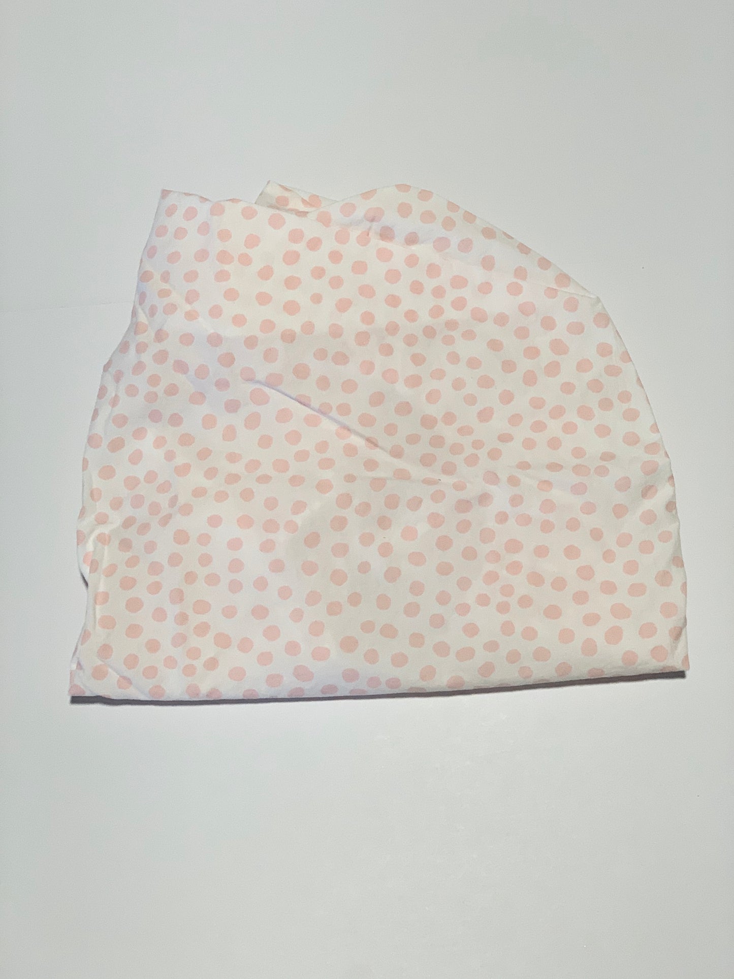 Pink spot bassinet fitted sheet