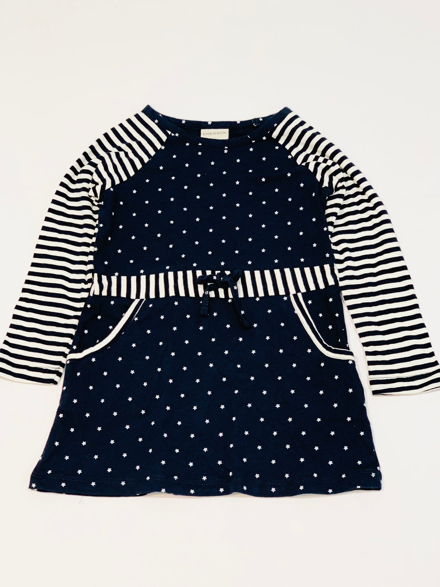 Navy stars dress - Size 3
