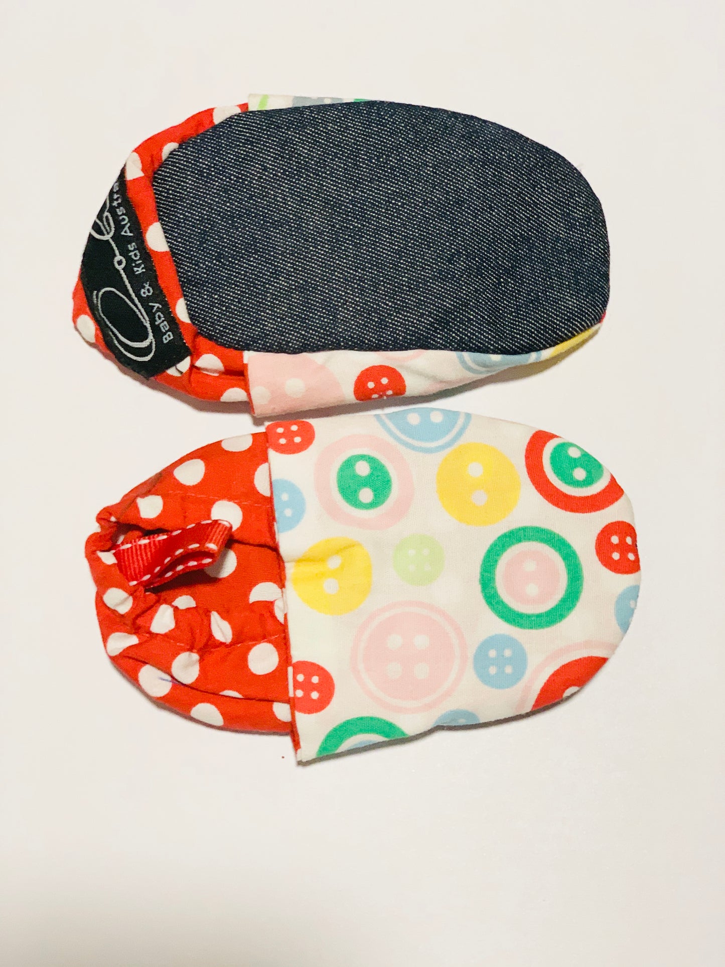 Soft cotton booties - size 3-6 months