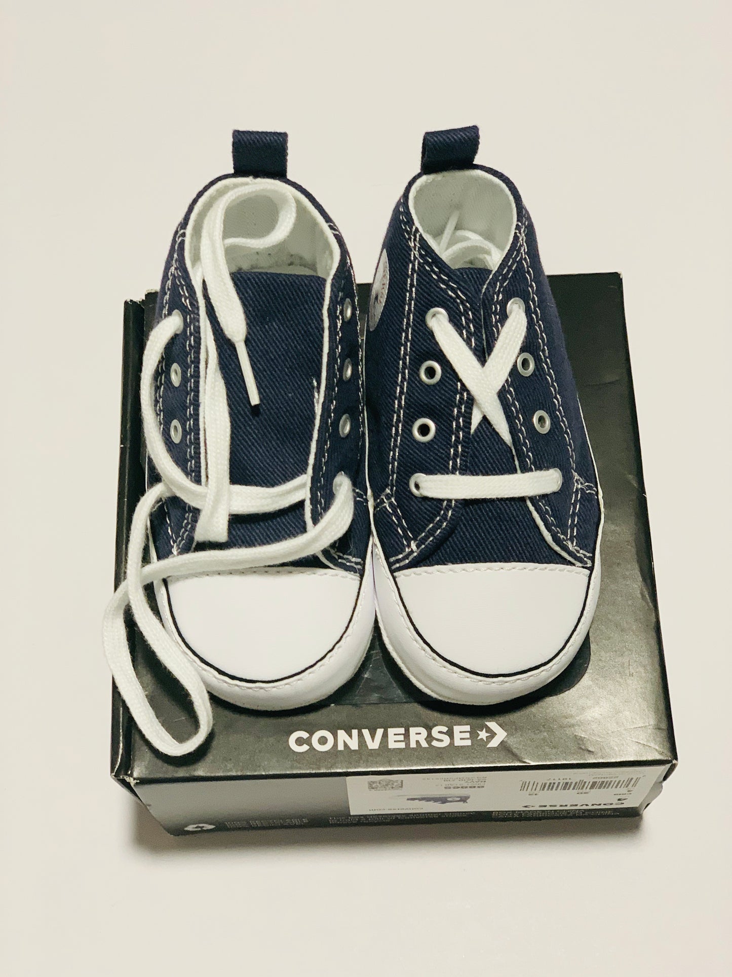 Navy First Star hi-tops BNWT - size 9-12 months