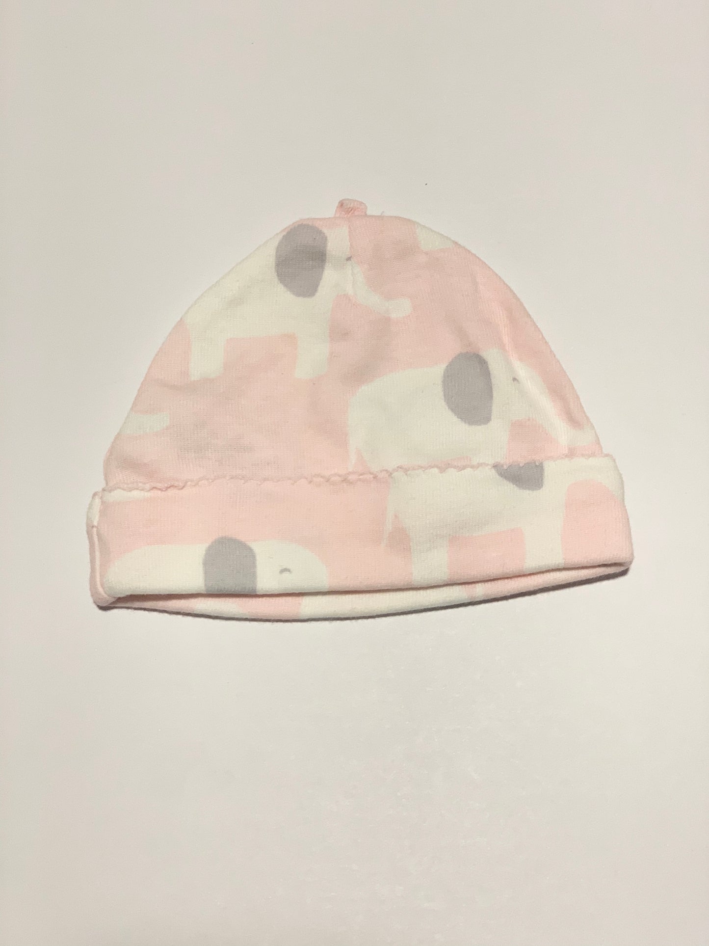 Pink elephant beanie - Size newborn
