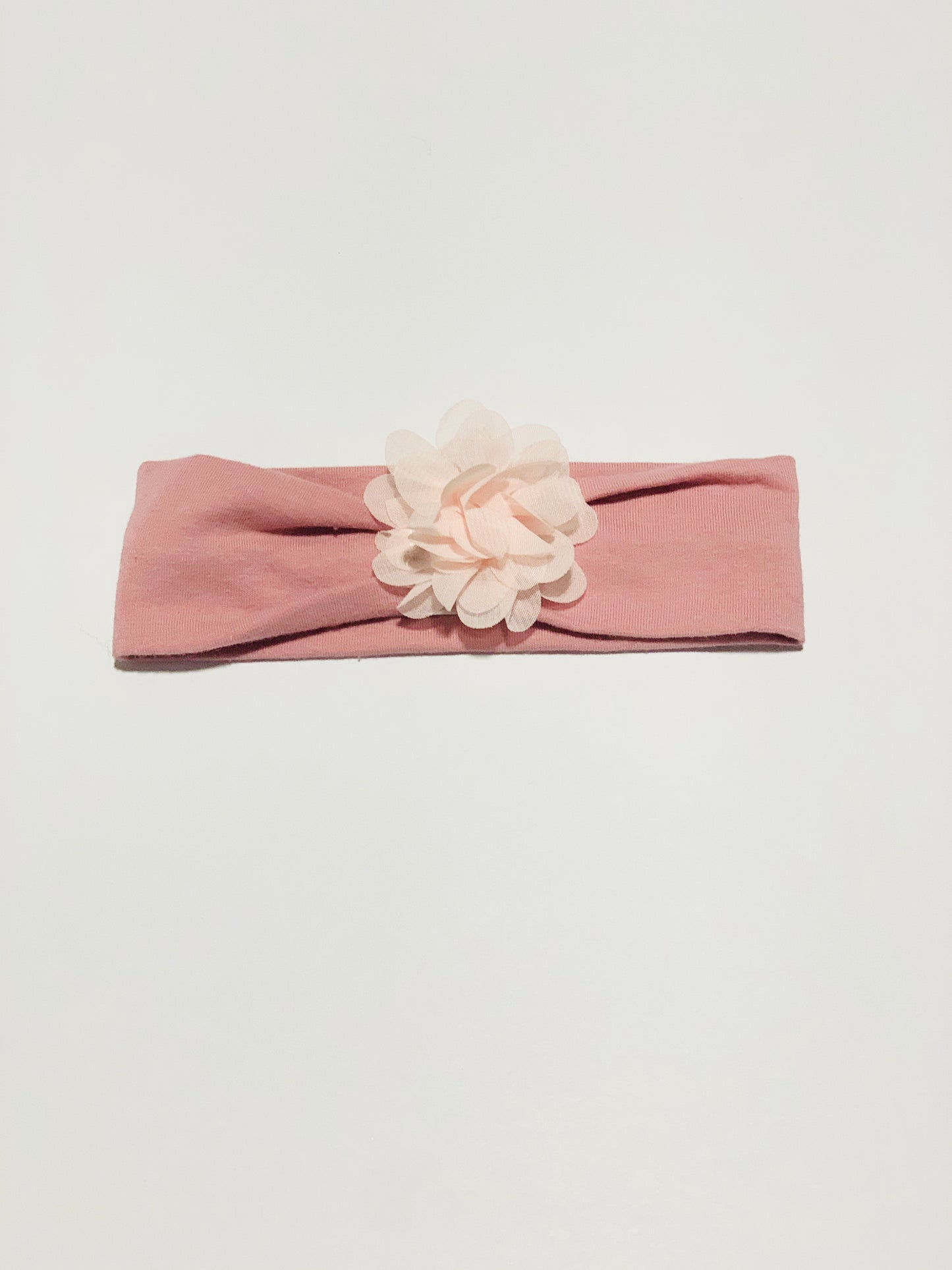Pink flower headband - Size 0-6 months