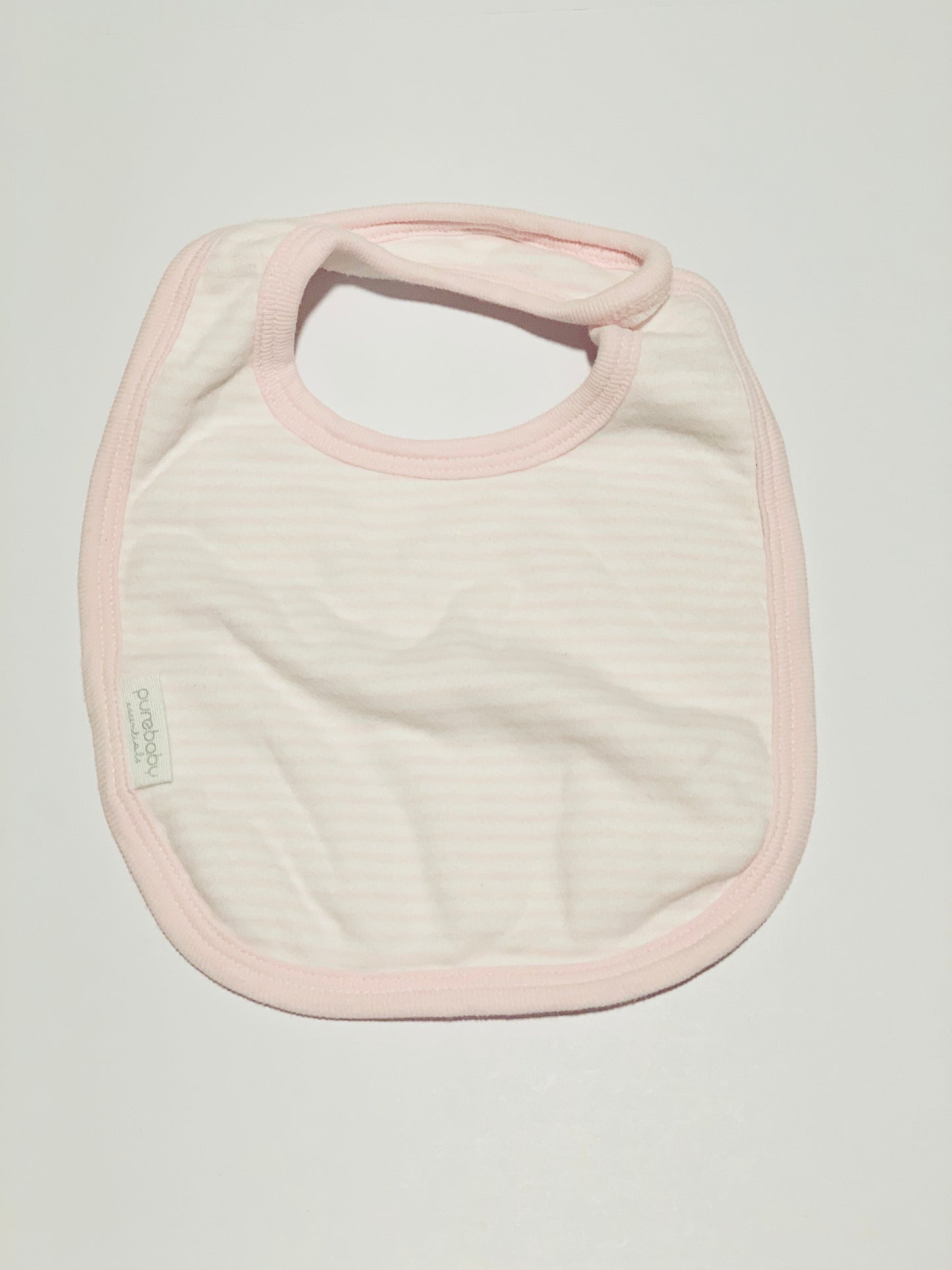 Pink stripe bib - One size