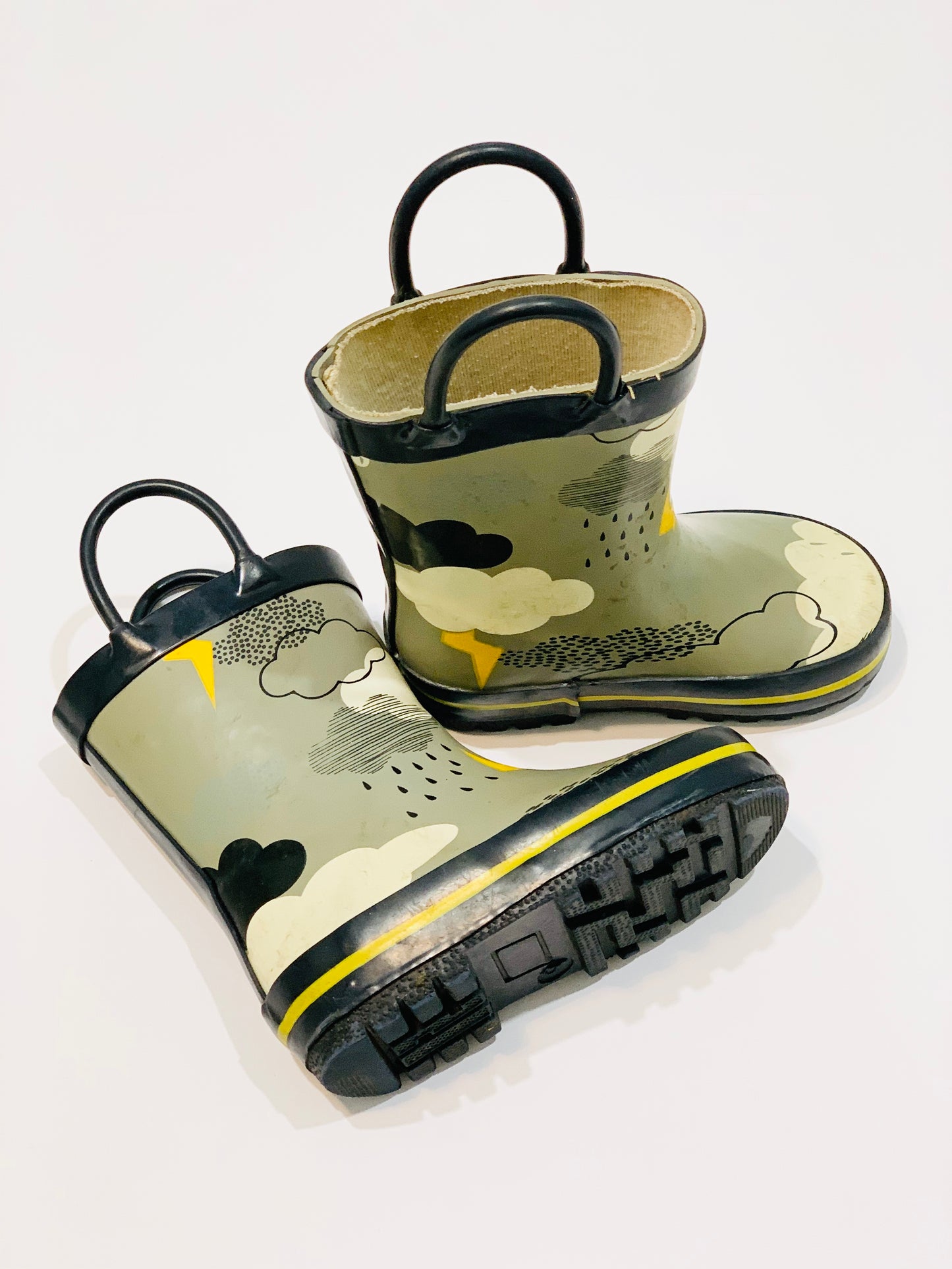 Grey clouds gumboots - Size AU5