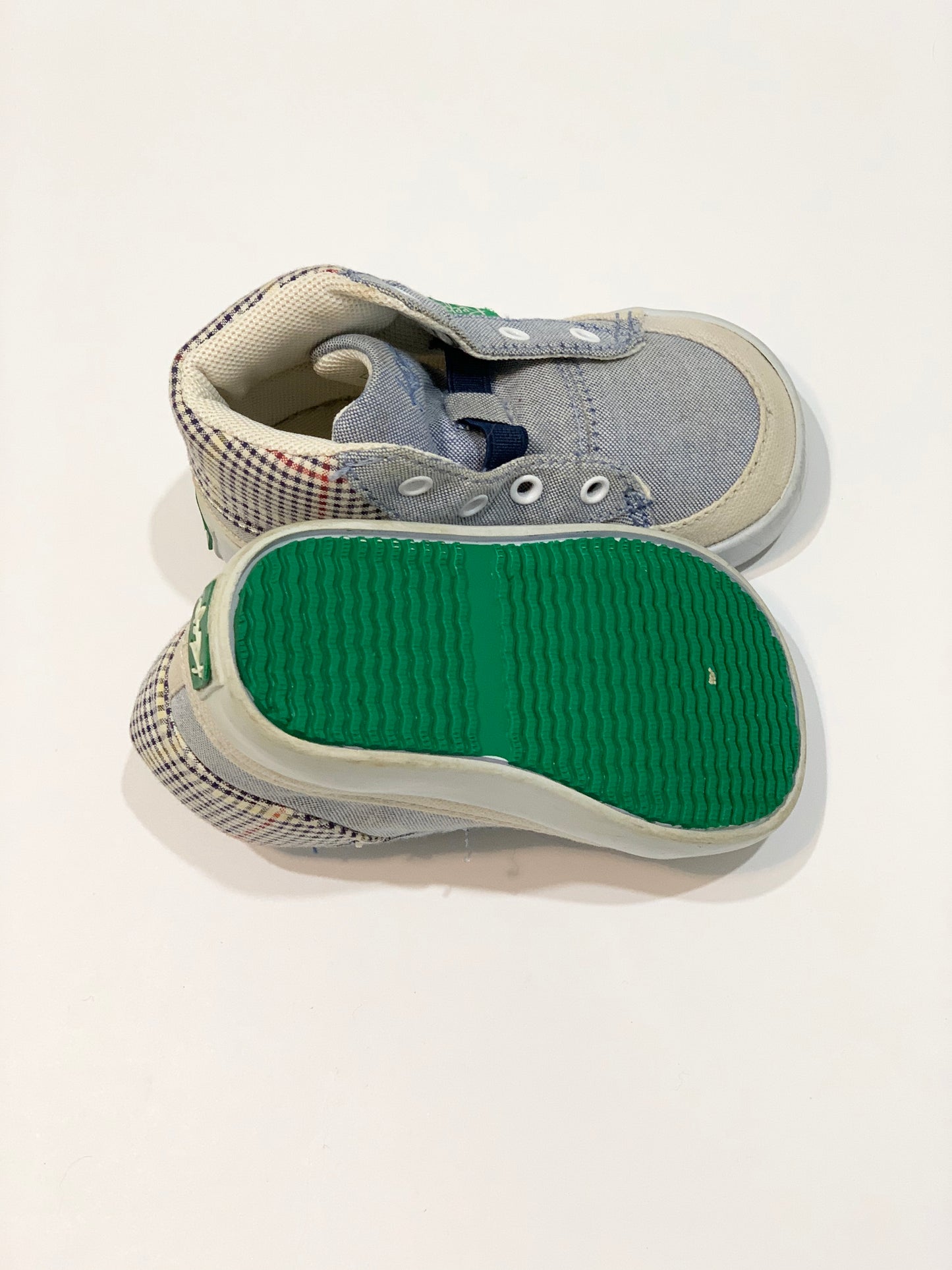 Blue canvas hi tops - Size EU21