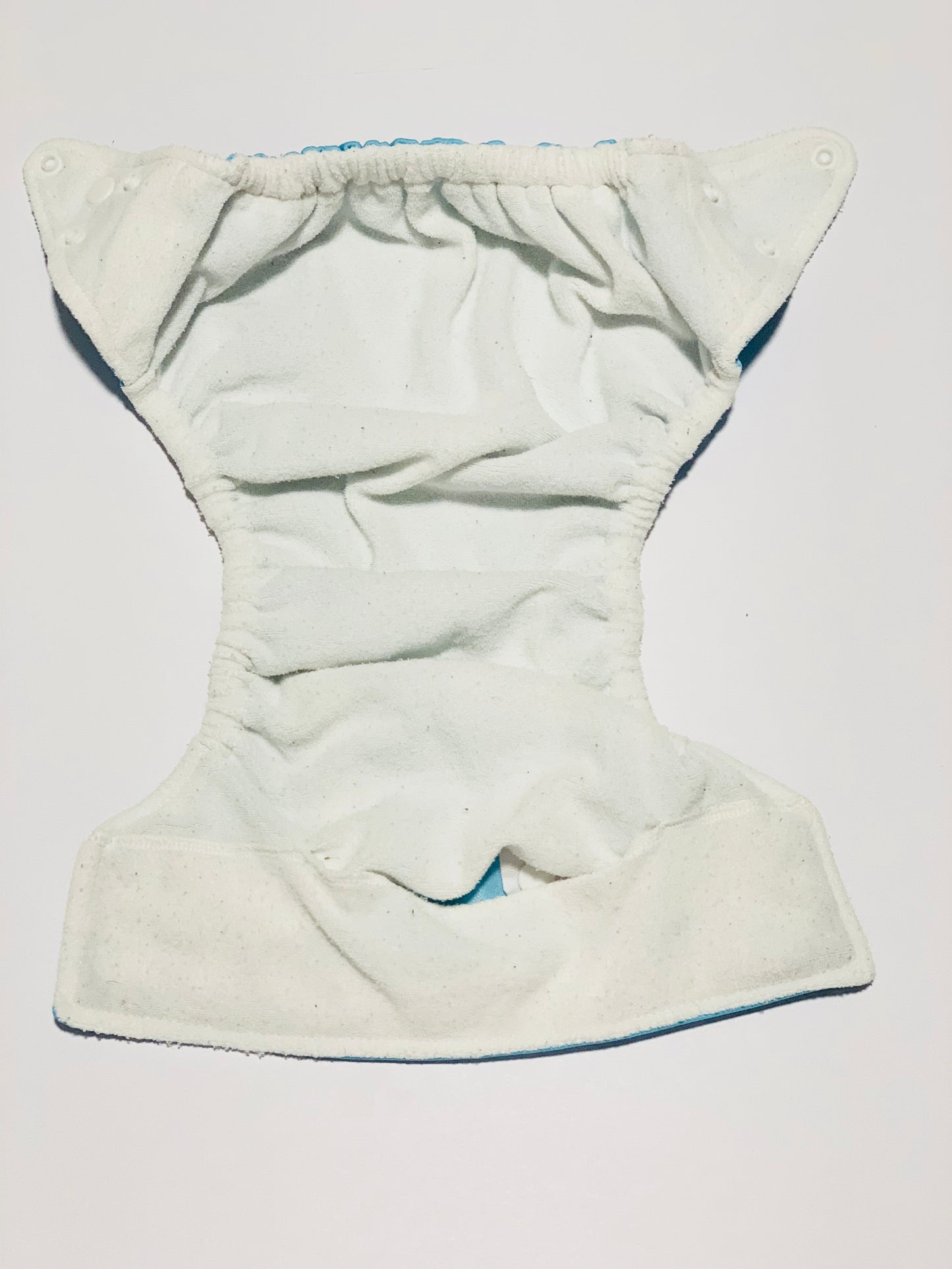 Blue reusable nappy cover