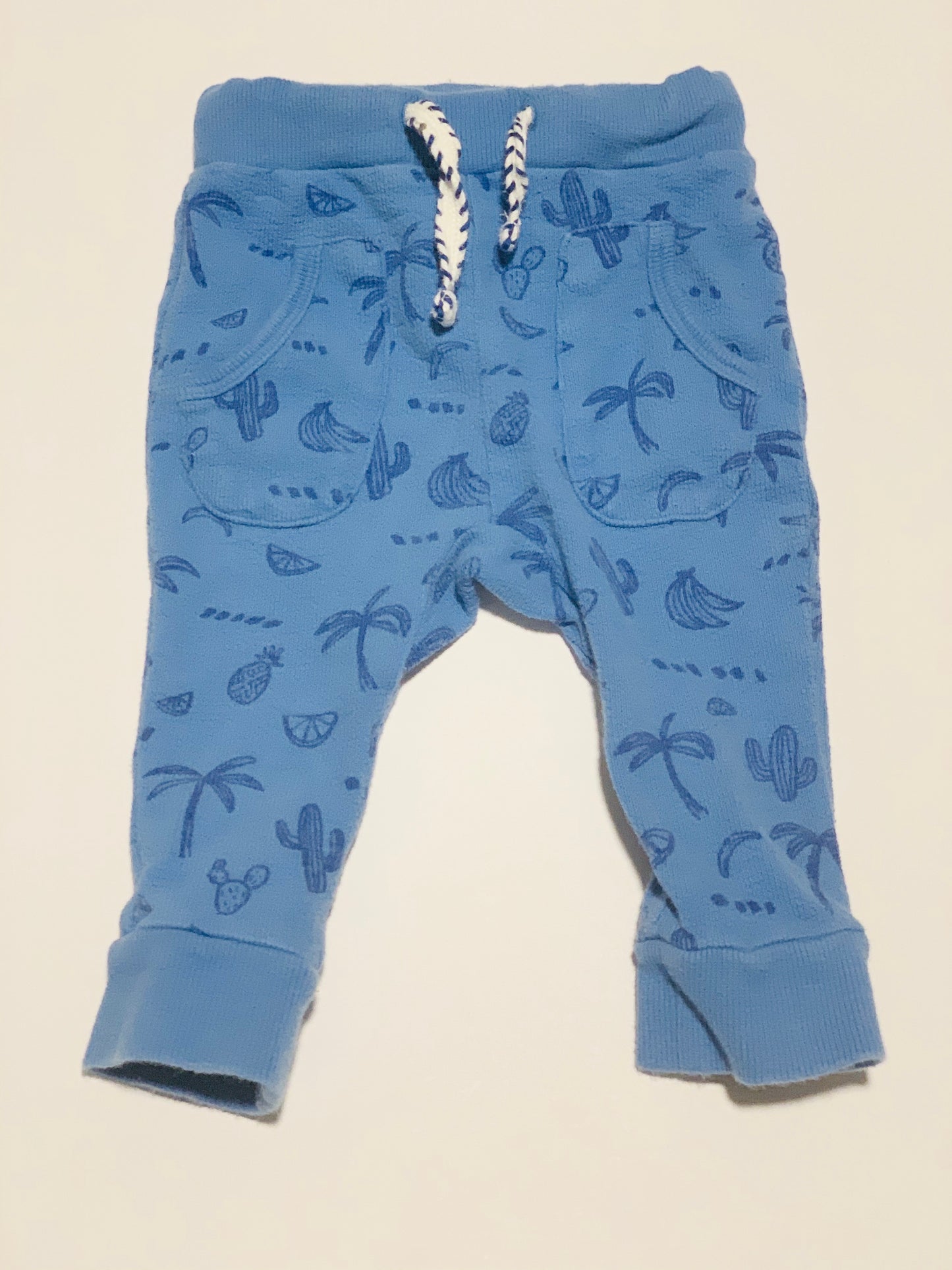 Blue palm pants - Size 00