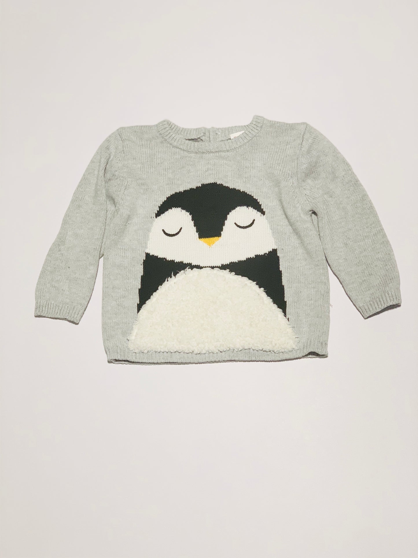 Grey penguin jumper - Size 00