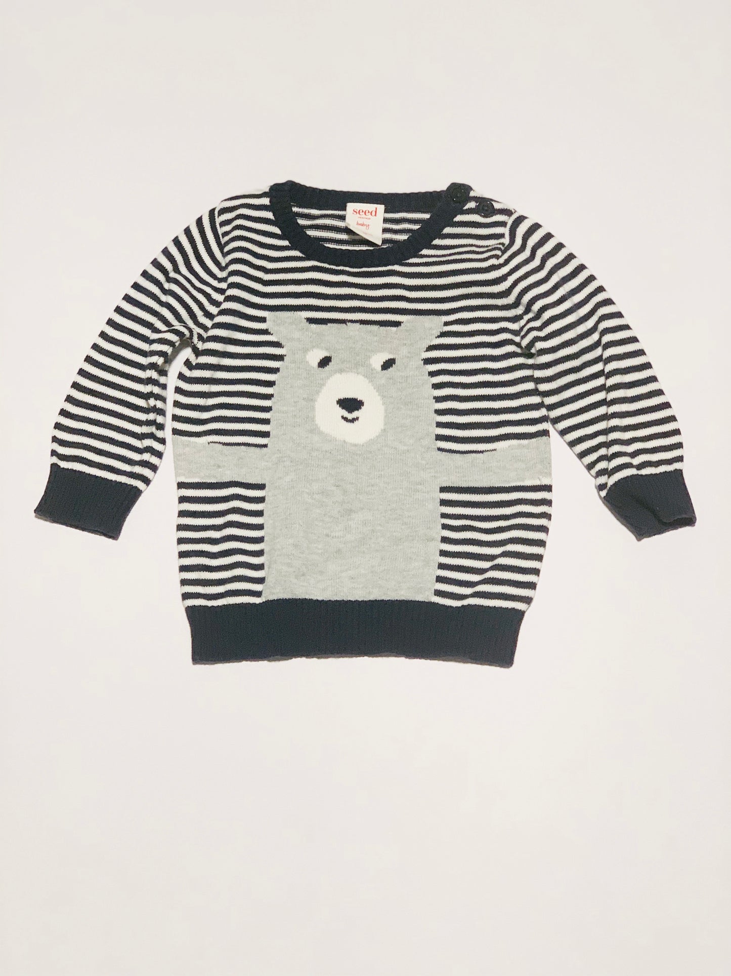 Grey bear jumper - Size 00