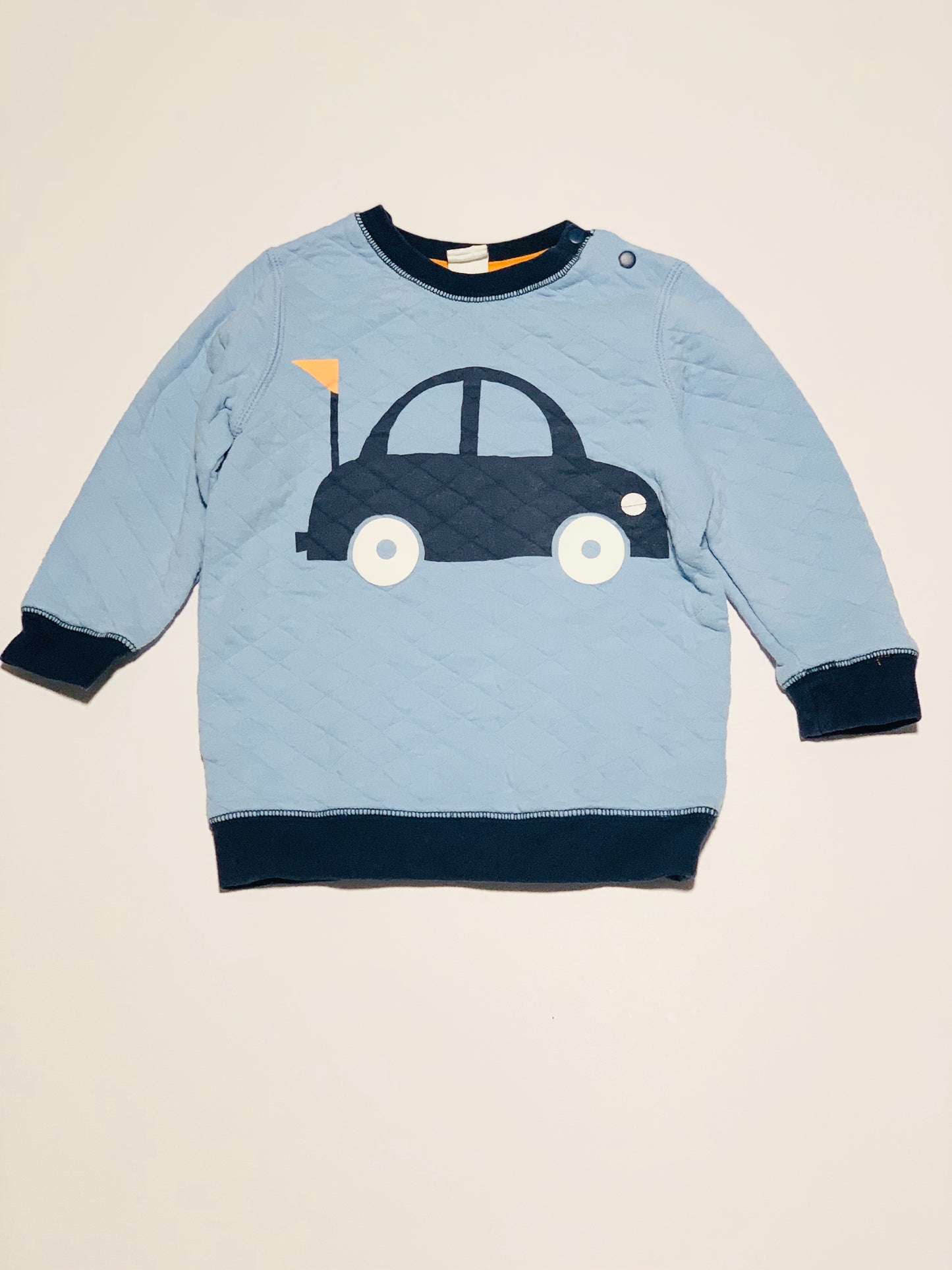 Blue car sweater - Size 18 months