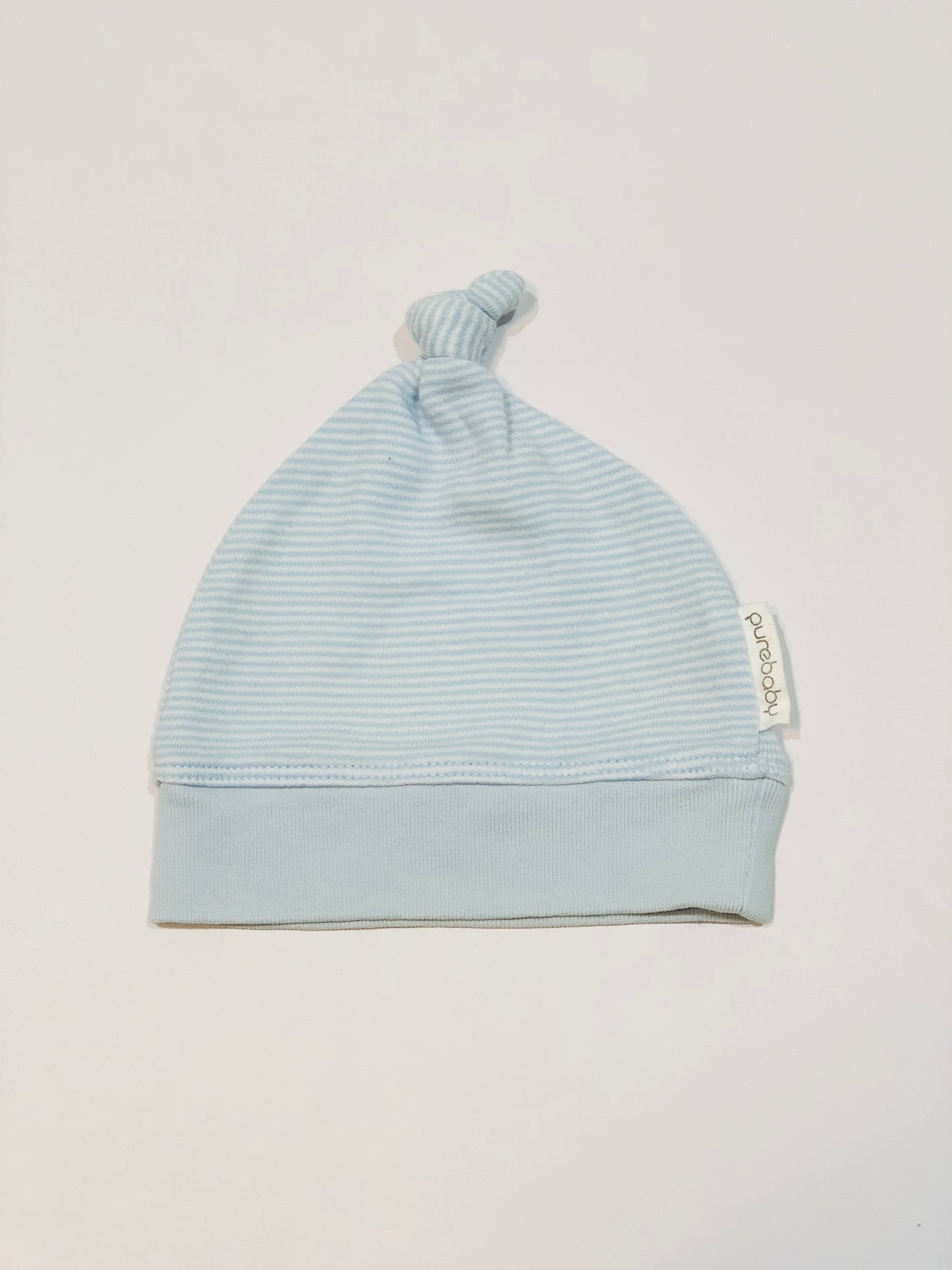 Blue stripe beanie - Size newborn