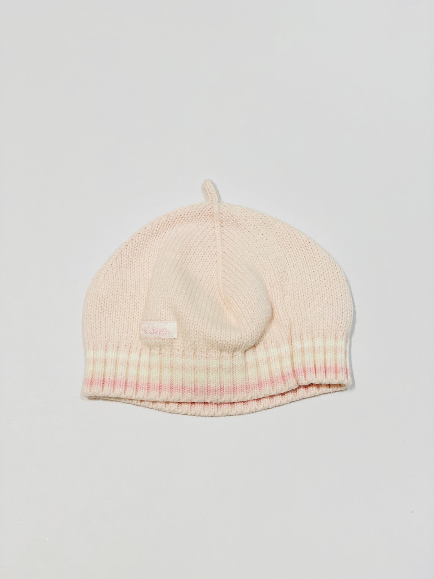 Pink knit beanie - Size medium