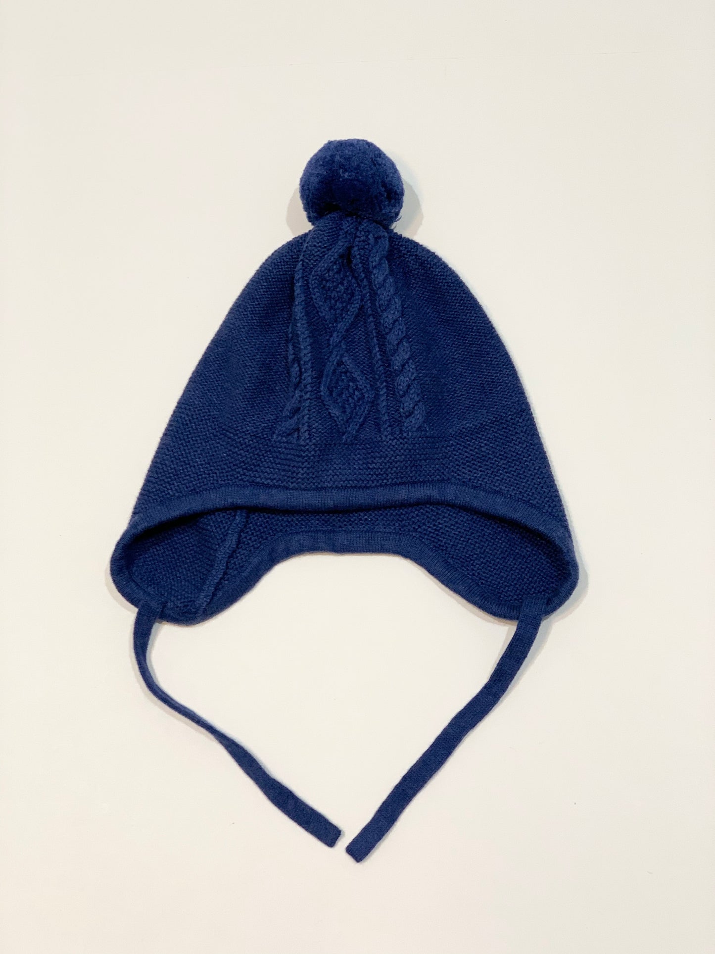 Blue knit beanie - Size M-L