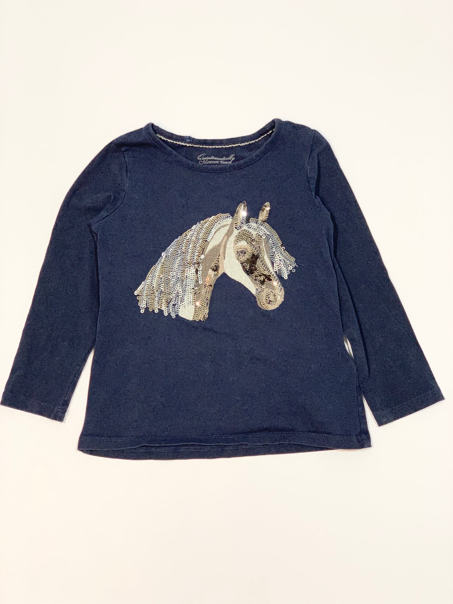 Sequined horse top - Size 3-4