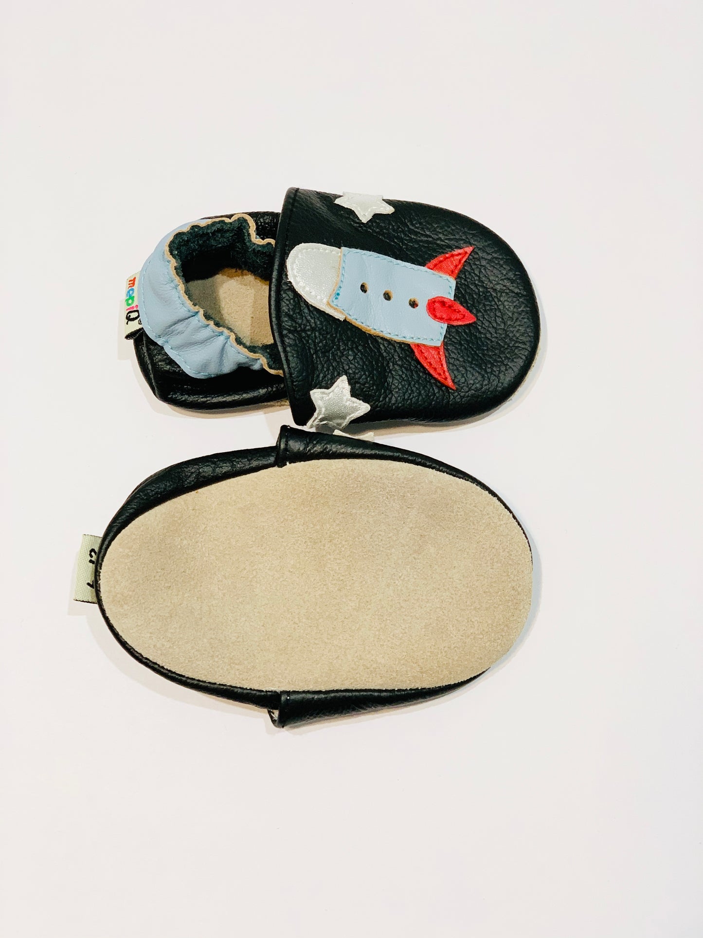 Leather soft sole shoes - Size 6-12 months