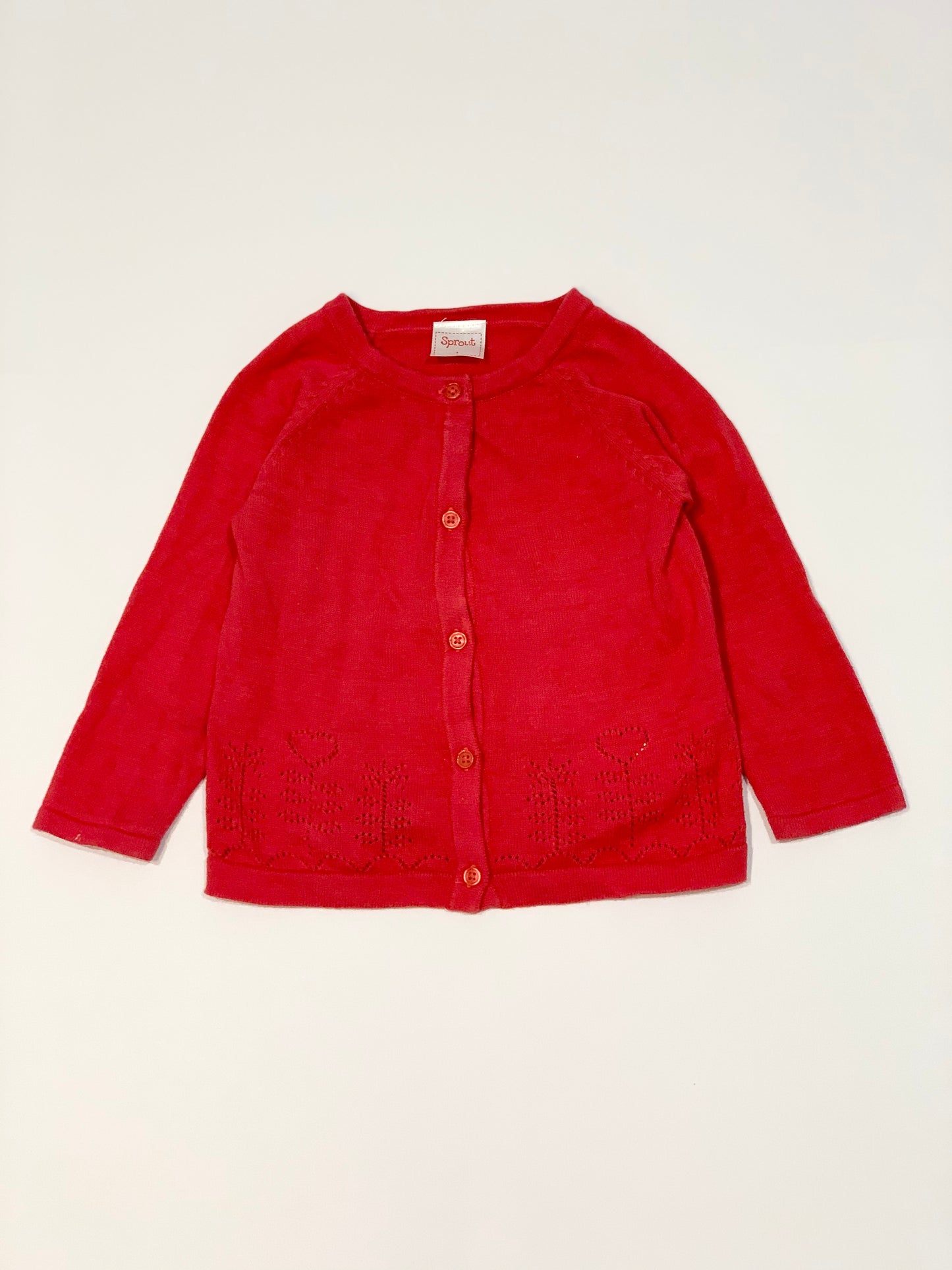 Red cardigan - Size 1