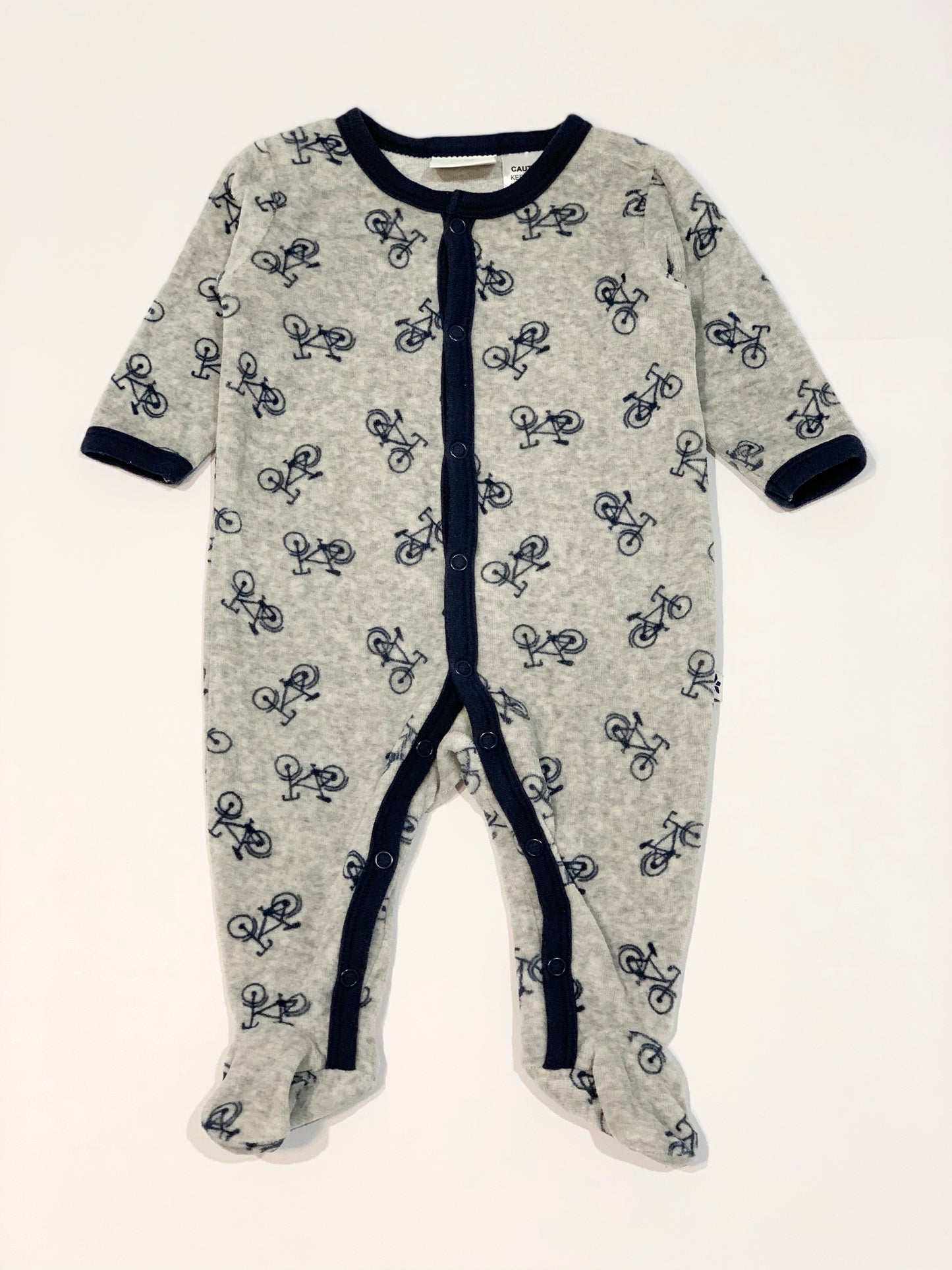 Velour bicycles onesie - Size 000