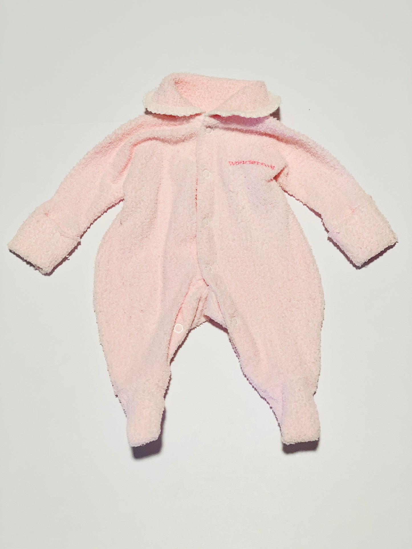 Pink terry onesie - Size 0000