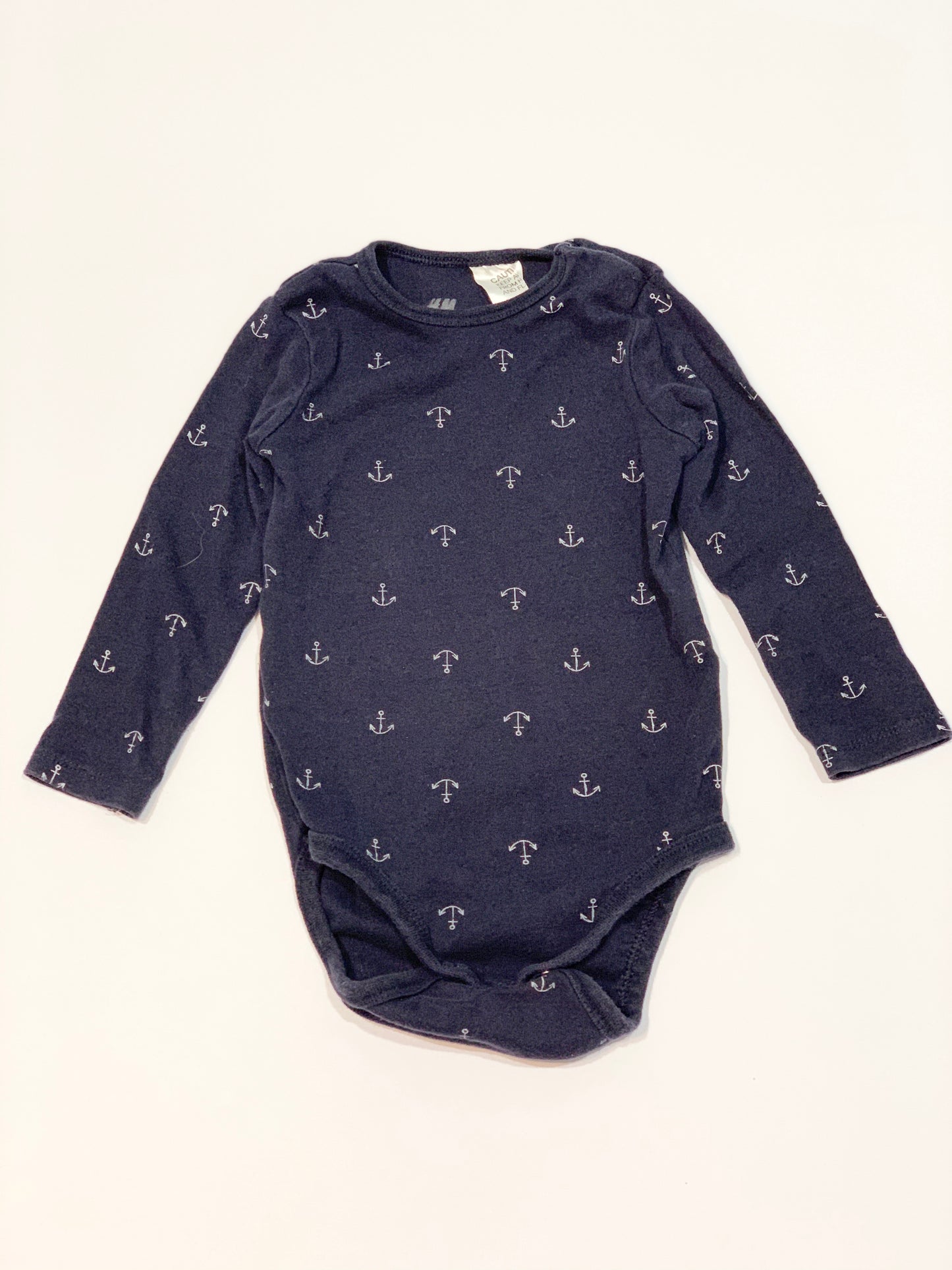 Navy anchors bodysuit - Size 1