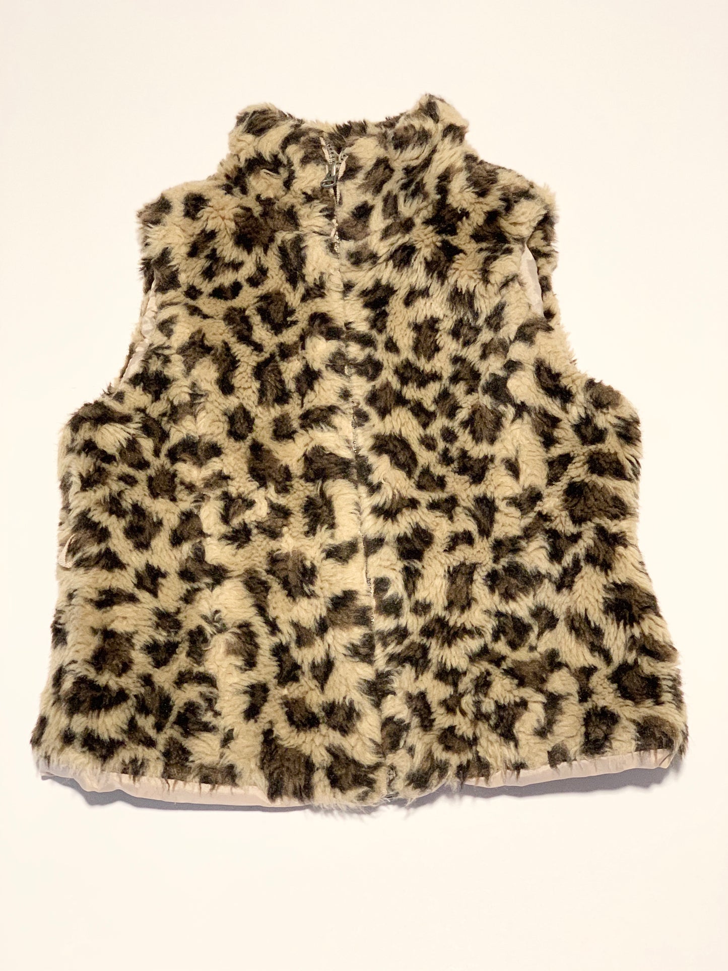 Fleecy leopard vest - Size 4