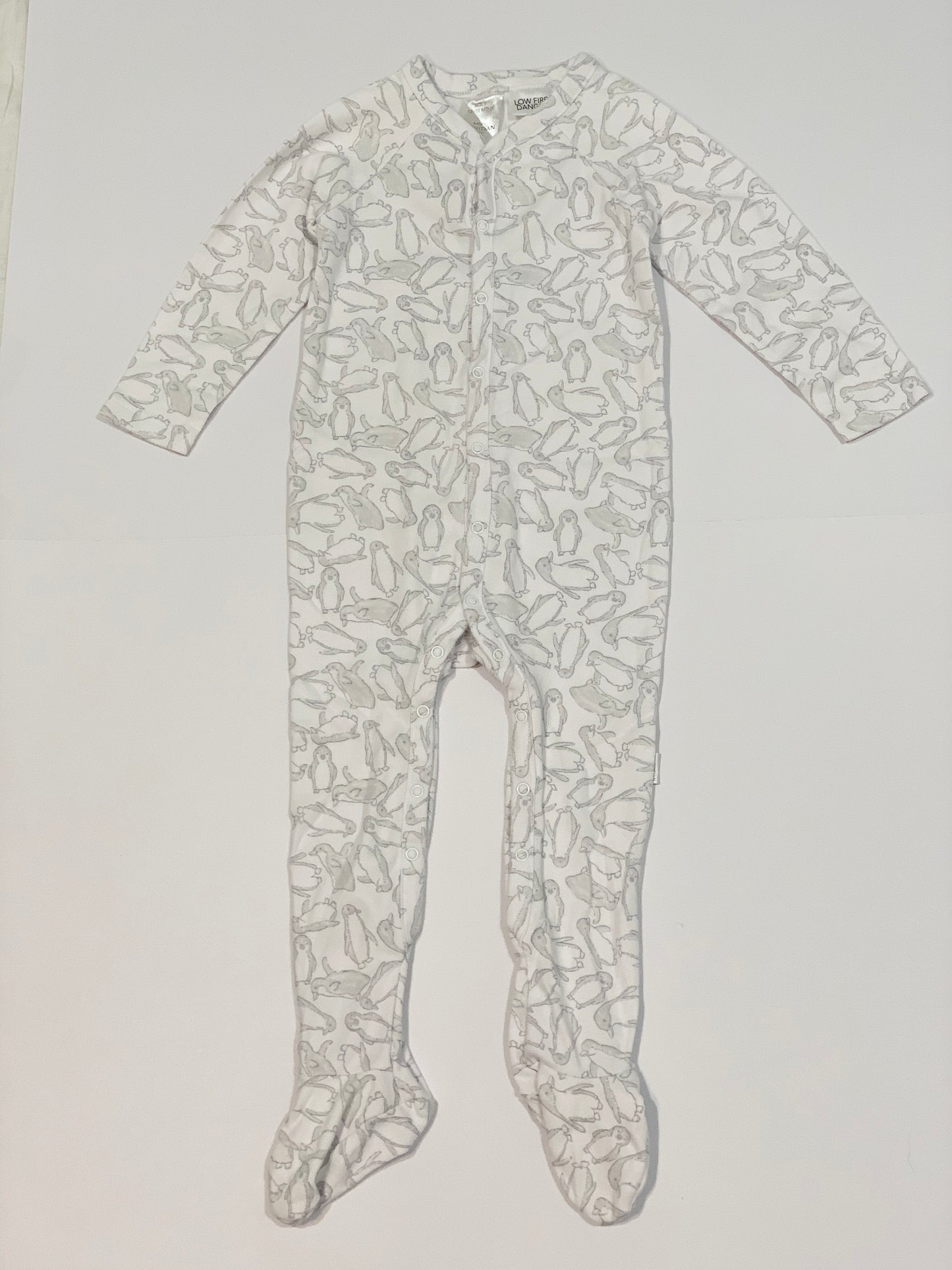 Grey penguin onesie - Size 1