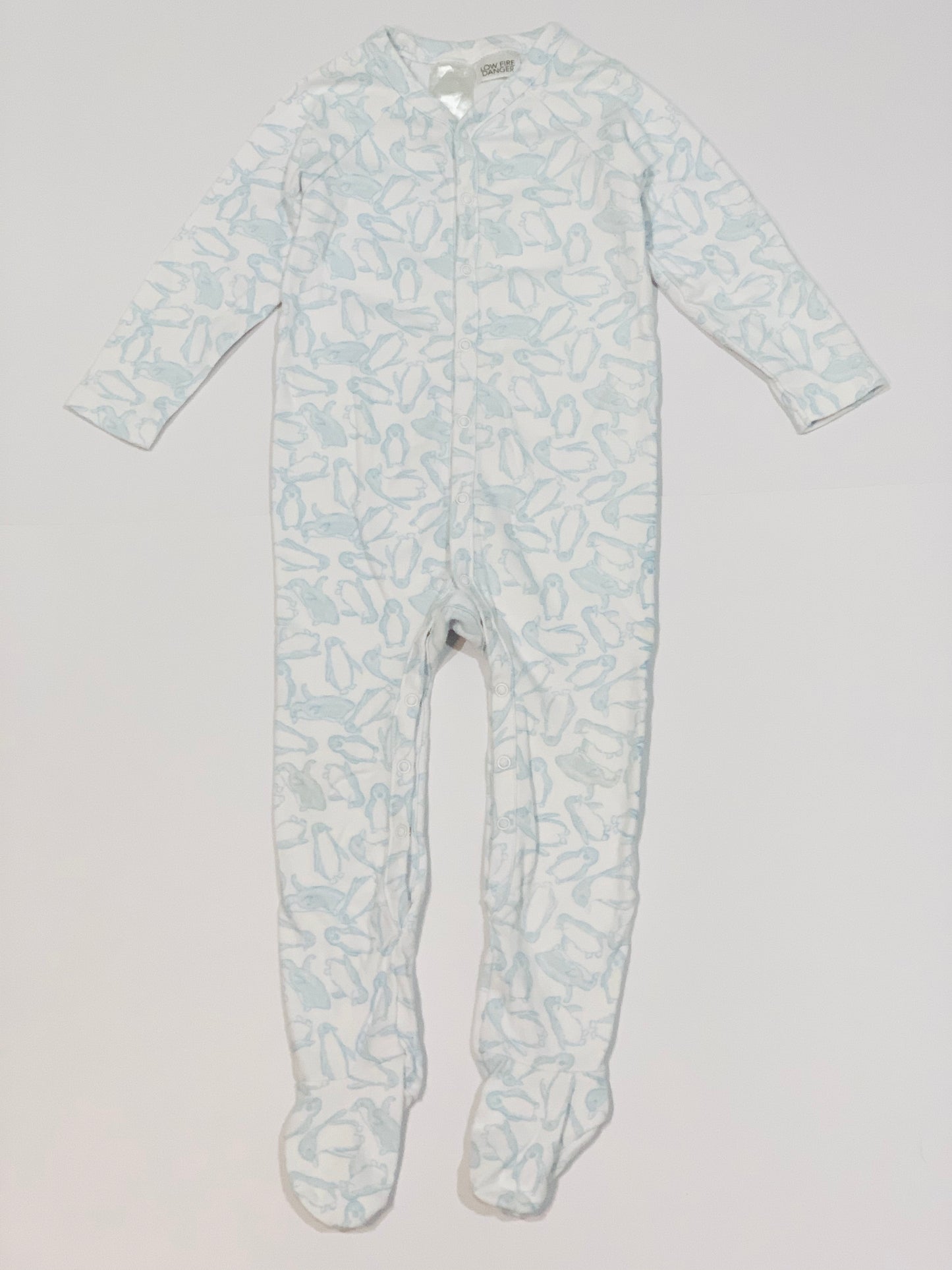 Blue penguin onesie - Size 1