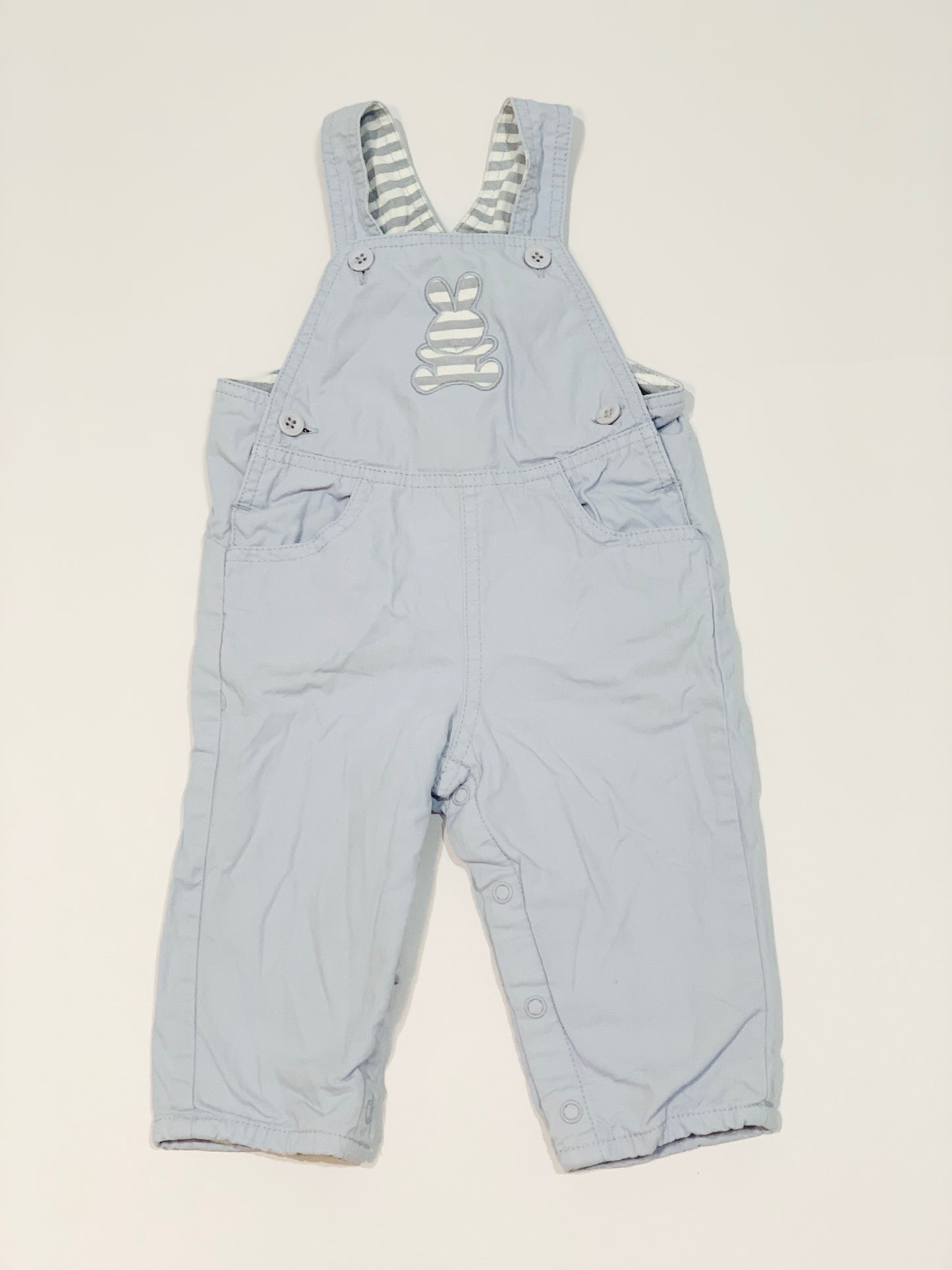 Blue bunny overalls - Size 6-9 months