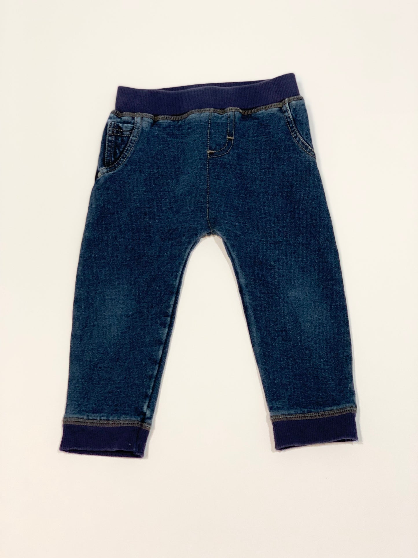 Soft blue jeans - Size 9-12 months