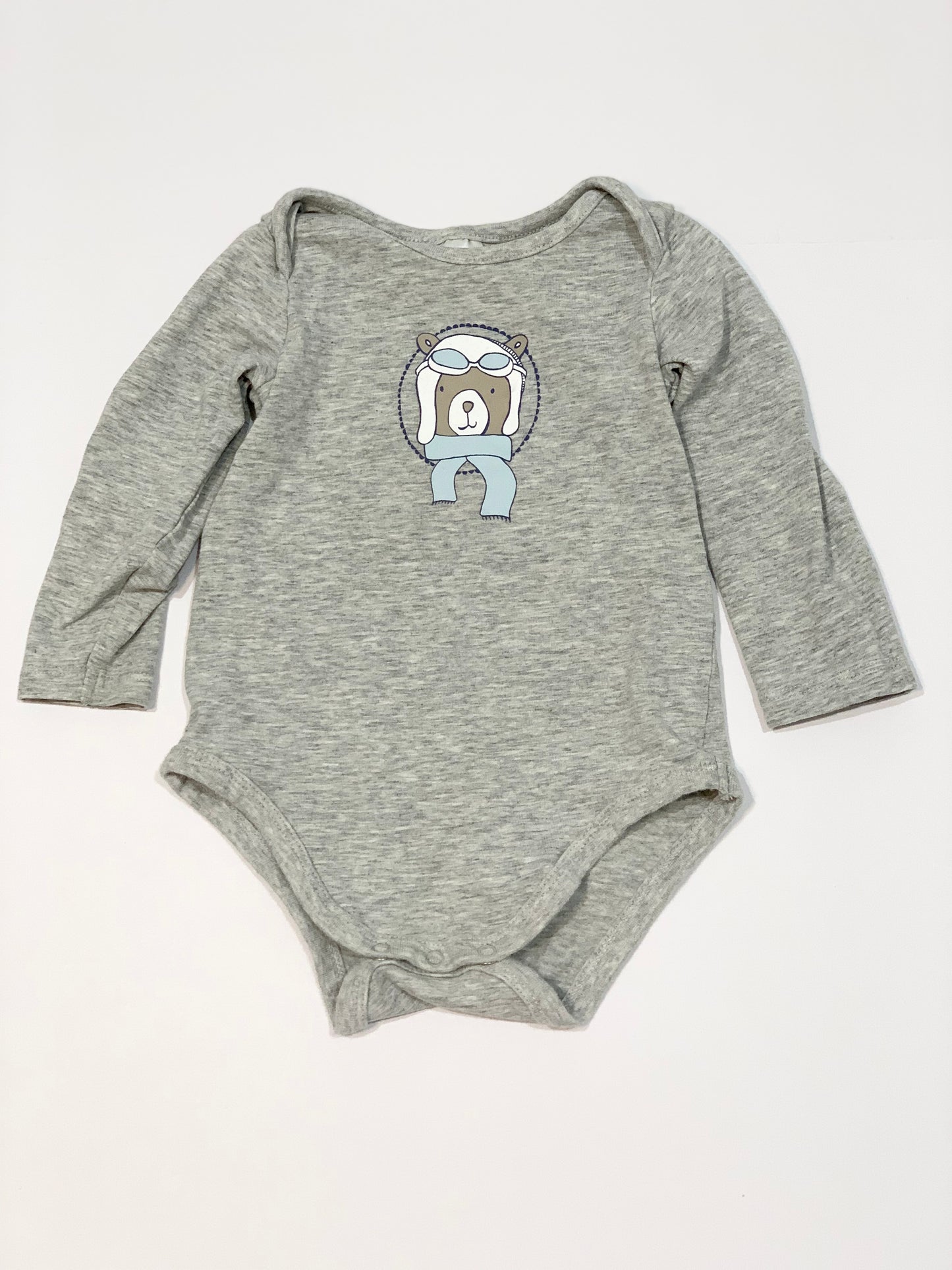 Grey bear bodysuit - Size 0