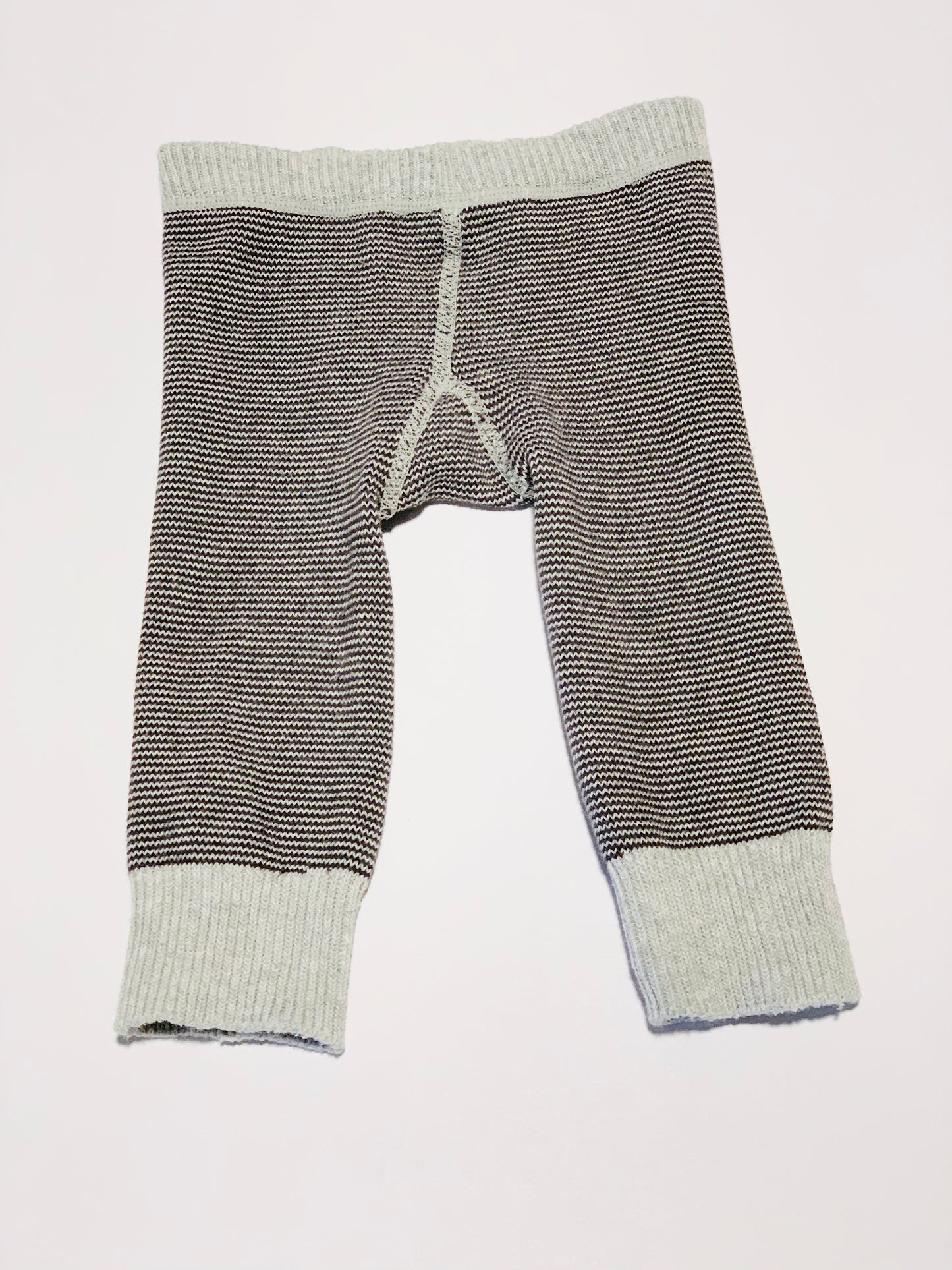 Grey stretch tights - Size 6-12 months