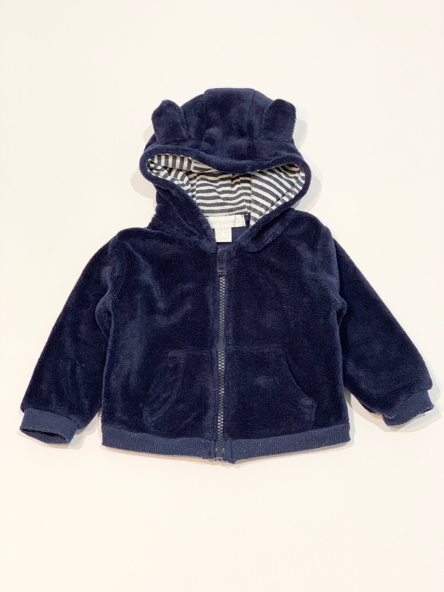Navy fleece jacket - Size 9-12 months