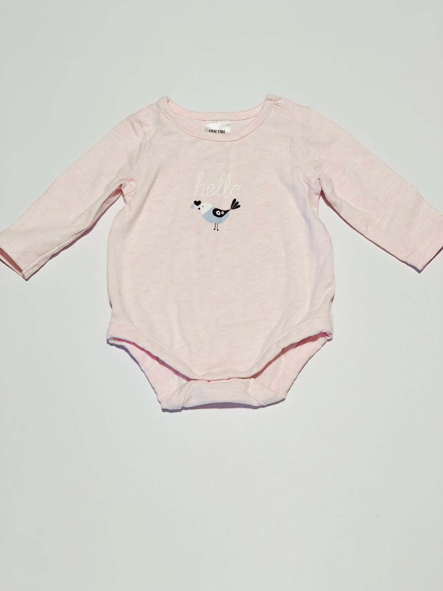 Pink bird bodysuit - Size 000