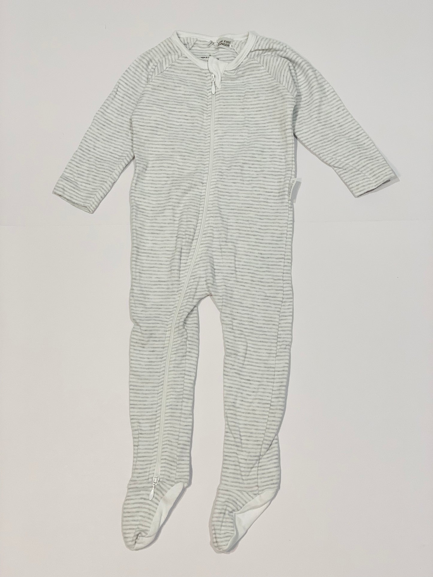 Striped zip onesie - Size 0