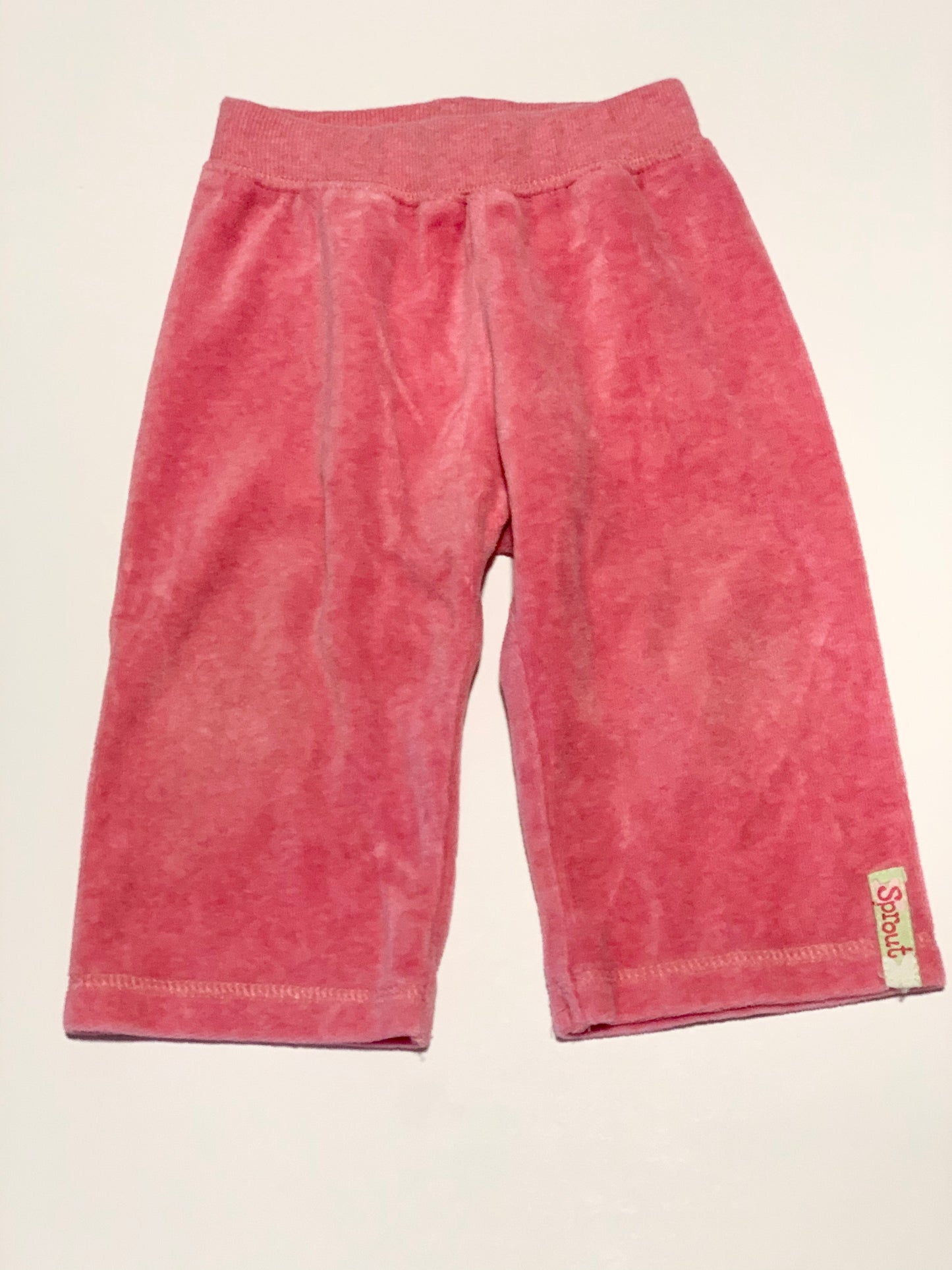Pink velour pants - Size 00