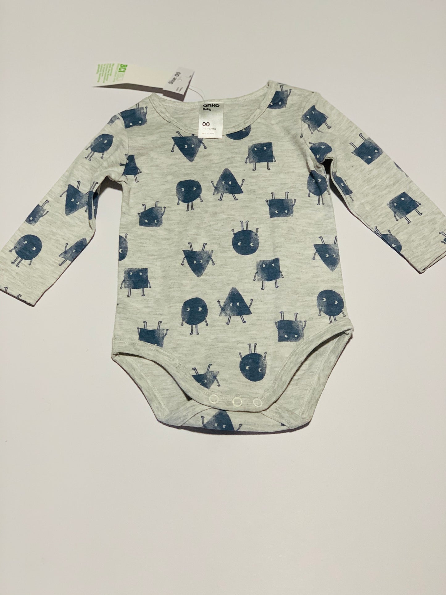 Grey shapes bodysuit BNWT - Size 00