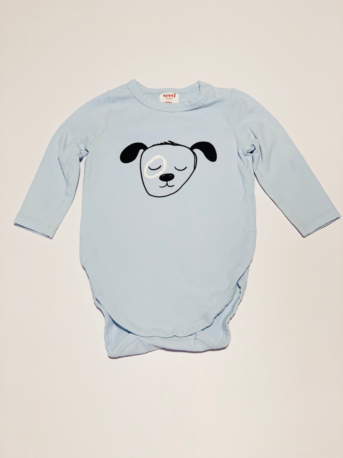 Blue dog bodysuit - Size 00