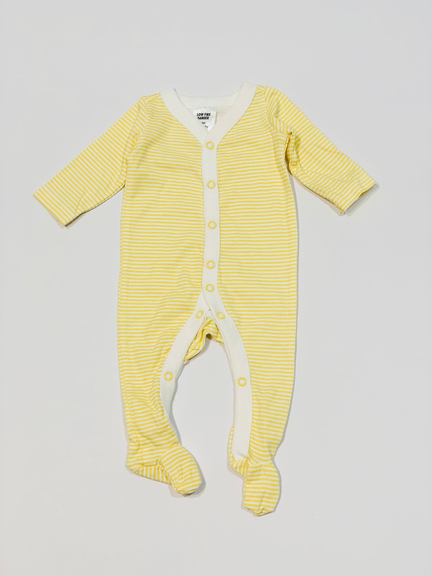 Yellow striped onesie brand new - Size 00000
