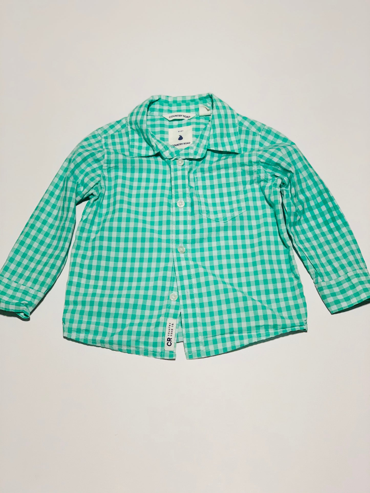 Green check shirt - Size 0