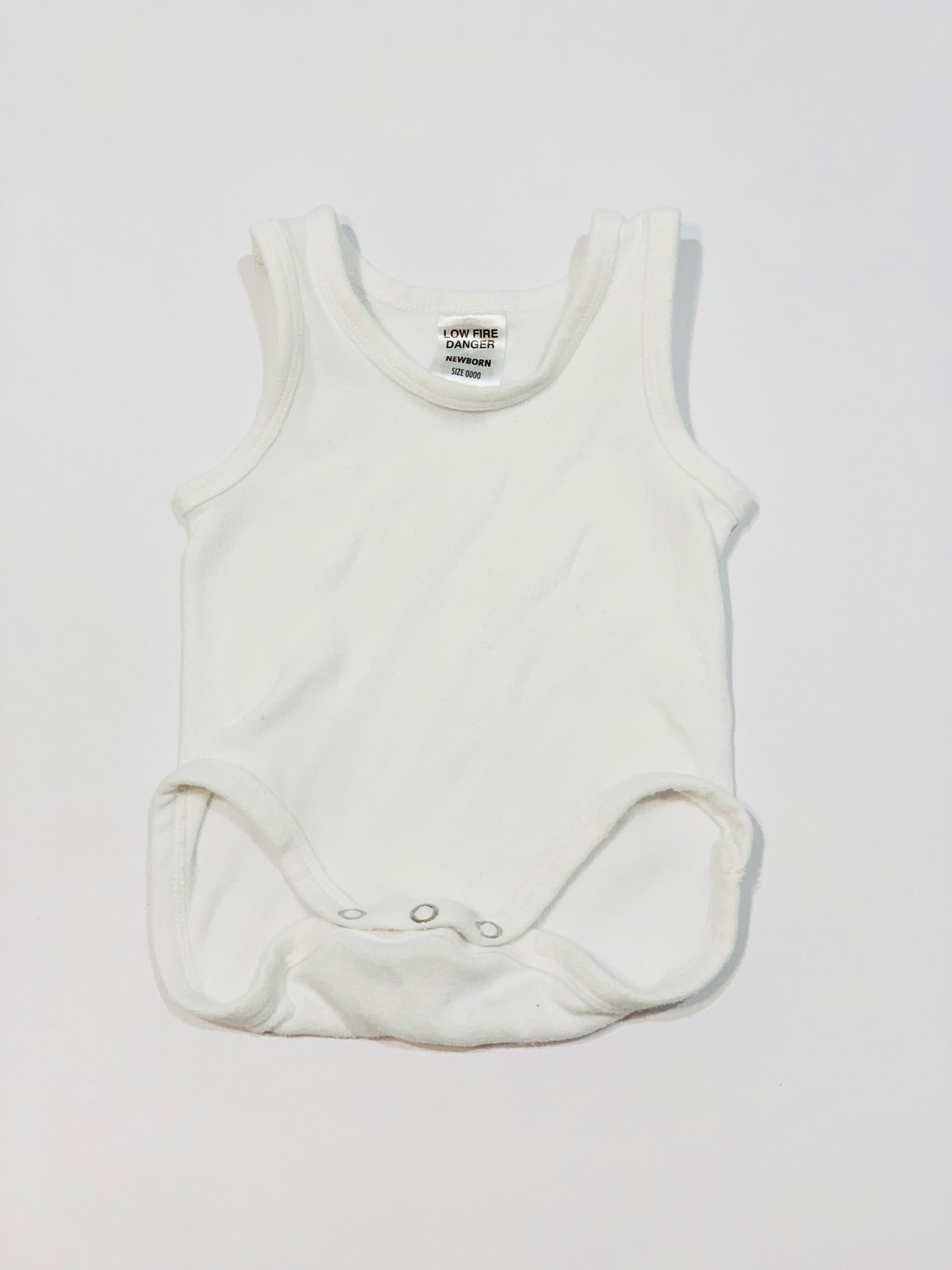 White ribbed bodysuit - Size 0000