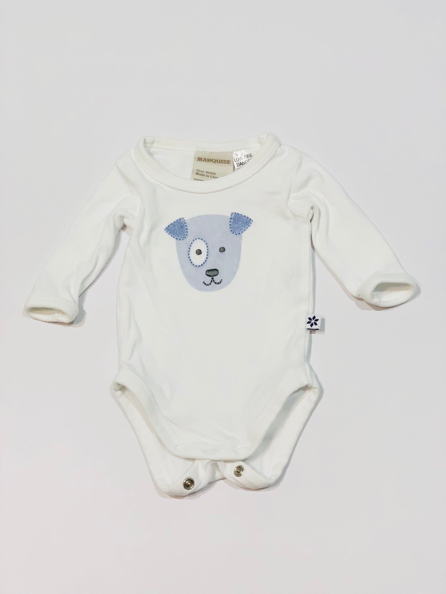 White dog bodysuit - Size 0000