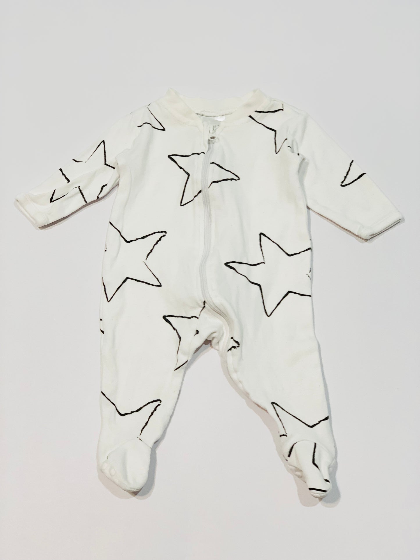 Stars zip onesie - Size 0000